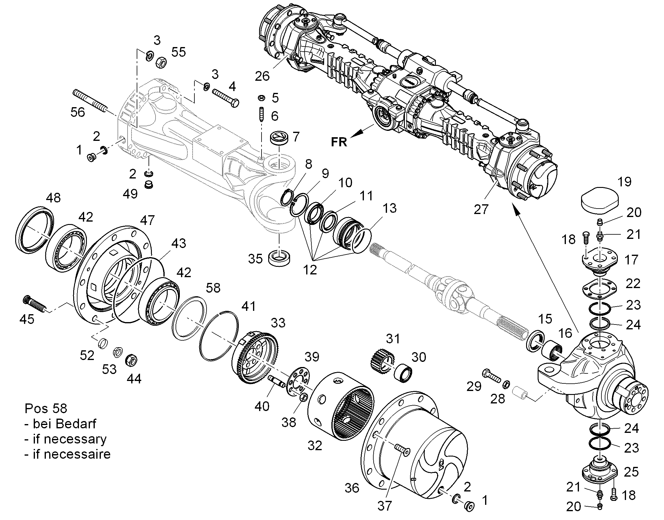 ШКВОРЕНЬ ПОВОРОТНОГО КУЛАКА 10016787 LIEBHERR