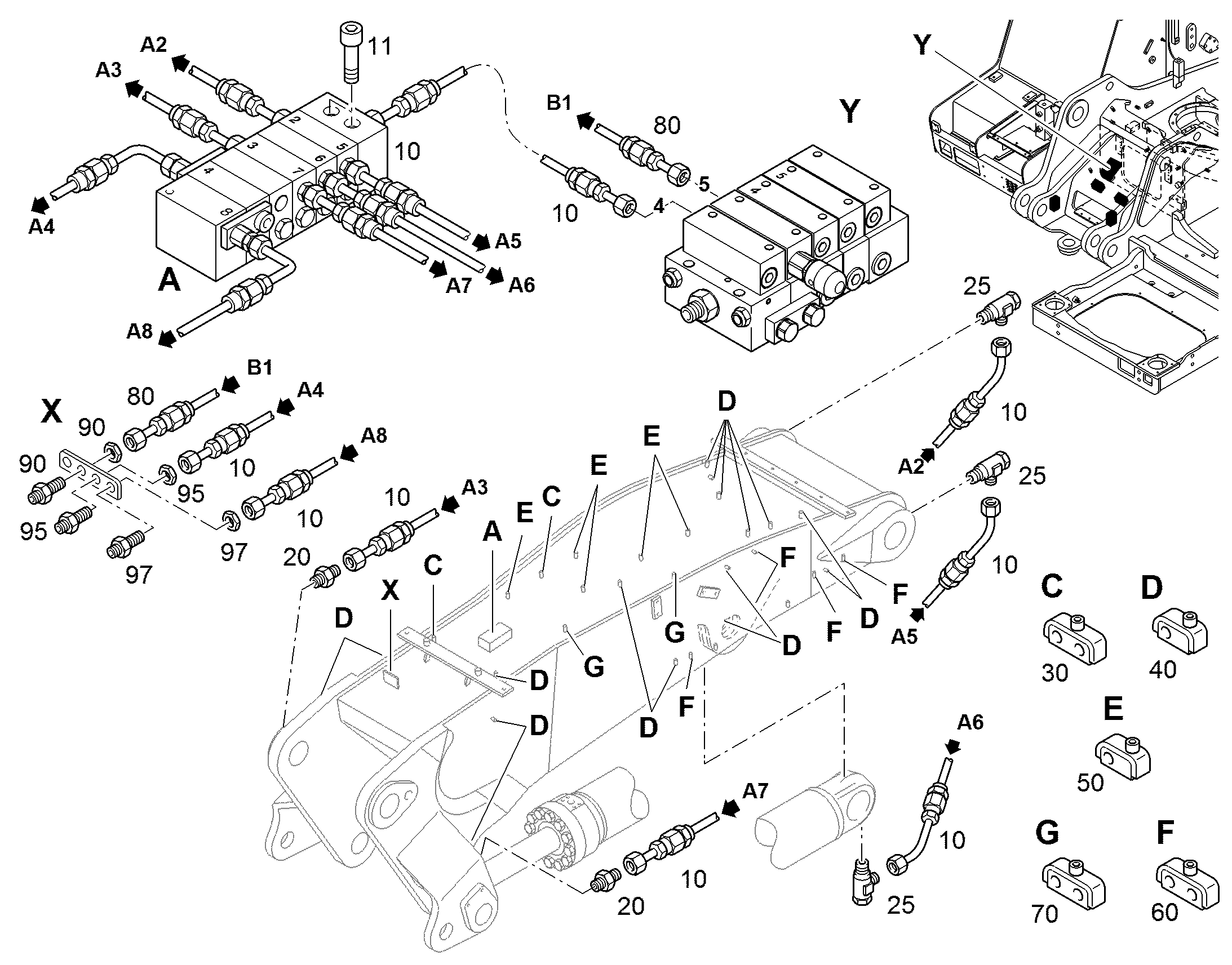 РАСПРЕДЕЛИТЕЛЬ MX-F 6/7 10016024 LIEBHERR