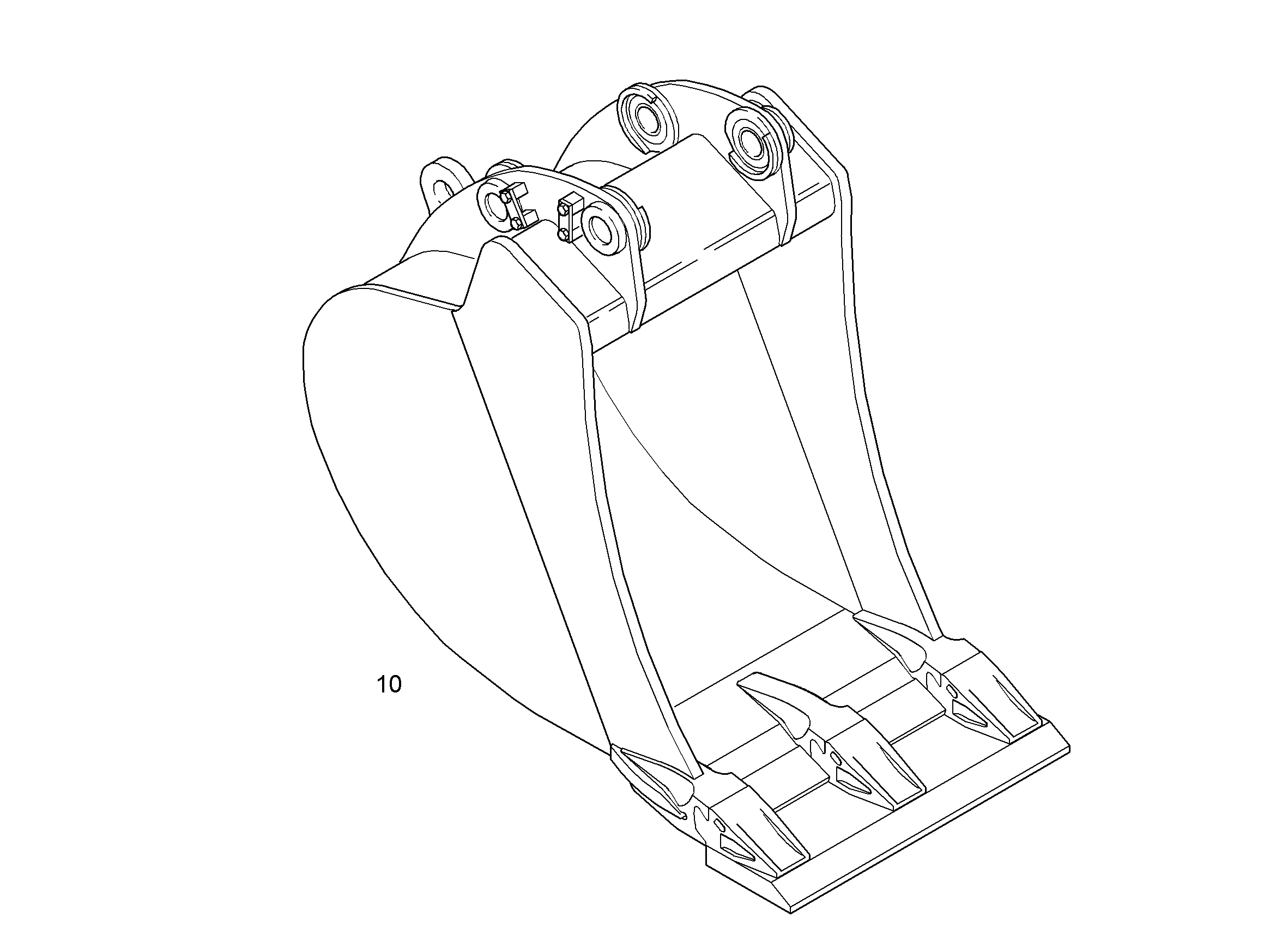 ЛОПАТА ОБРАТНАЯ 650mm 0,35m³ 9280625 LIEBHERR