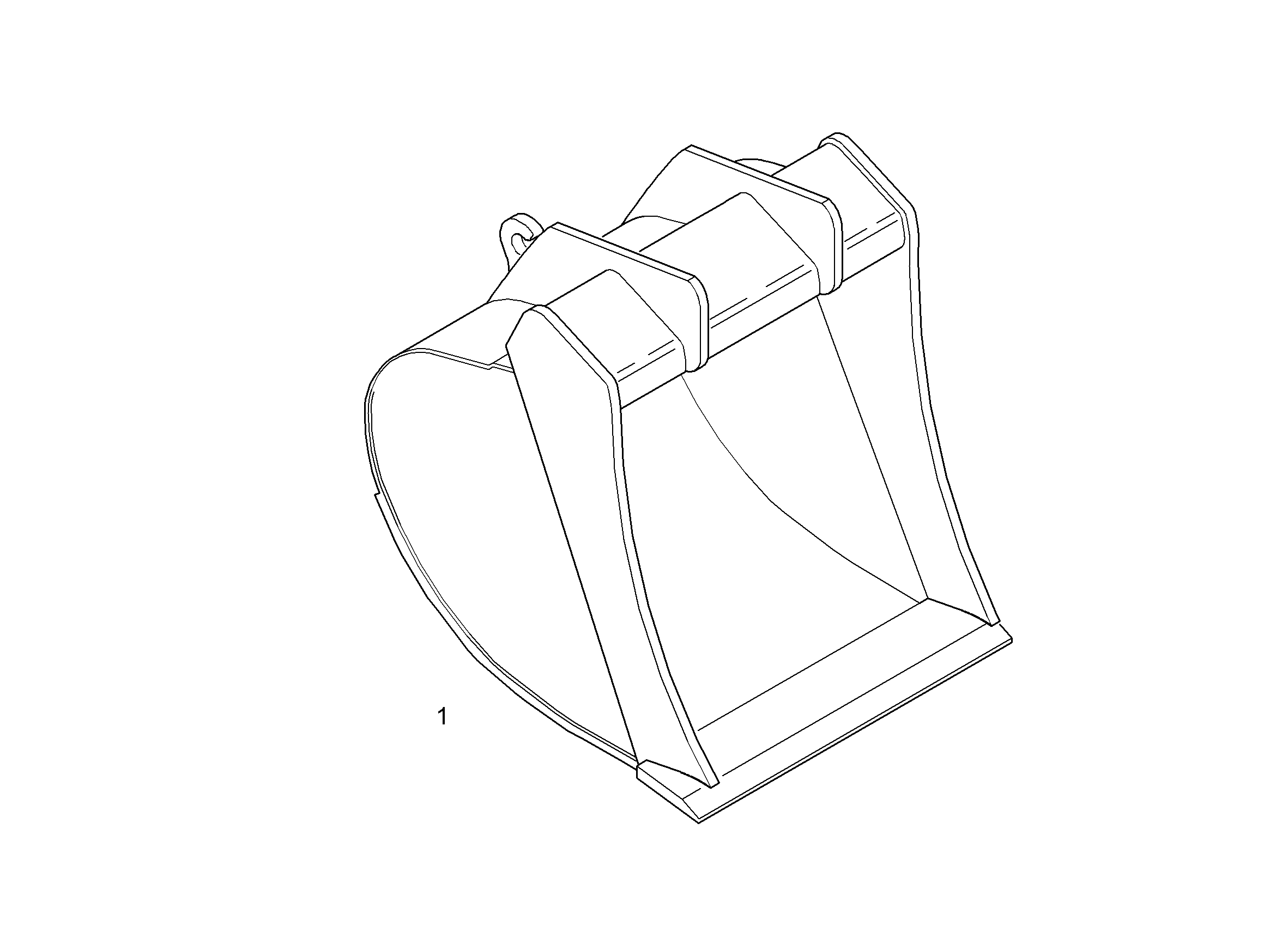 ЛОПАТА ОБРАТНАЯ 850mm 0,50m³ 9280979 LIEBHERR