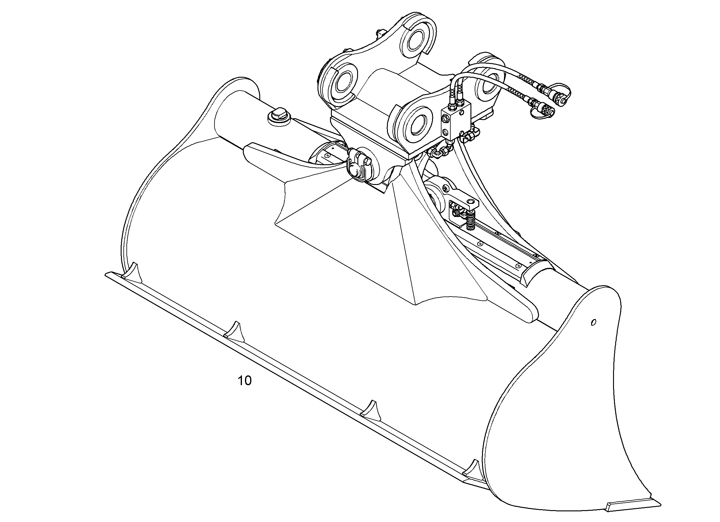 КОВШ КАНАВООЧИСТИТЕЛЯ 1600mm 0,8m³ 9280685 LIEBHERR