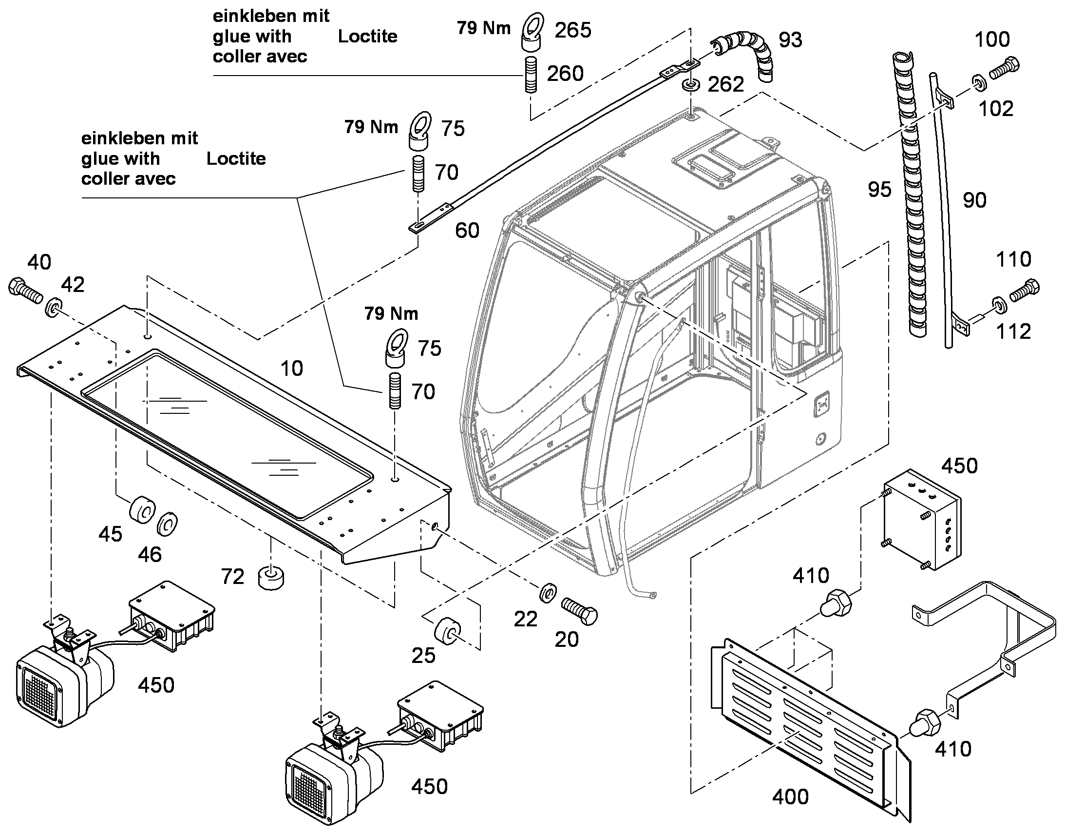 ИЗМЕНЕНИЕ КРЫШКИ 9281289 LIEBHERR