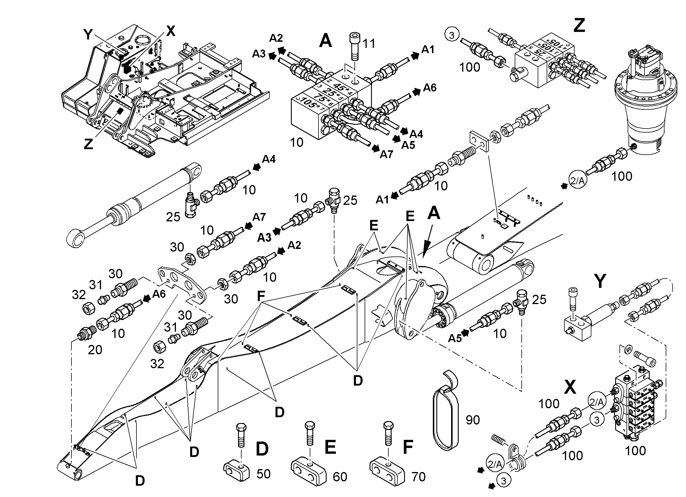 РАСПРЕДЕЛИТЕЛЬ MX-F 4/6 10018938 LIEBHERR