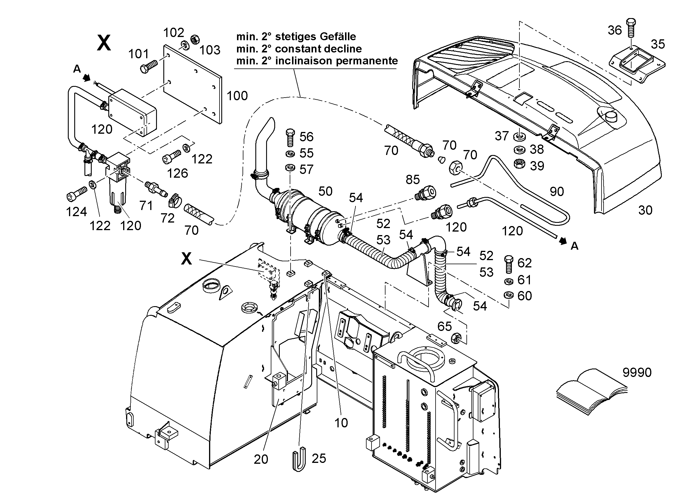 ИЗМЕНЕНИЕ КРЫШКИ 9280887 LIEBHERR