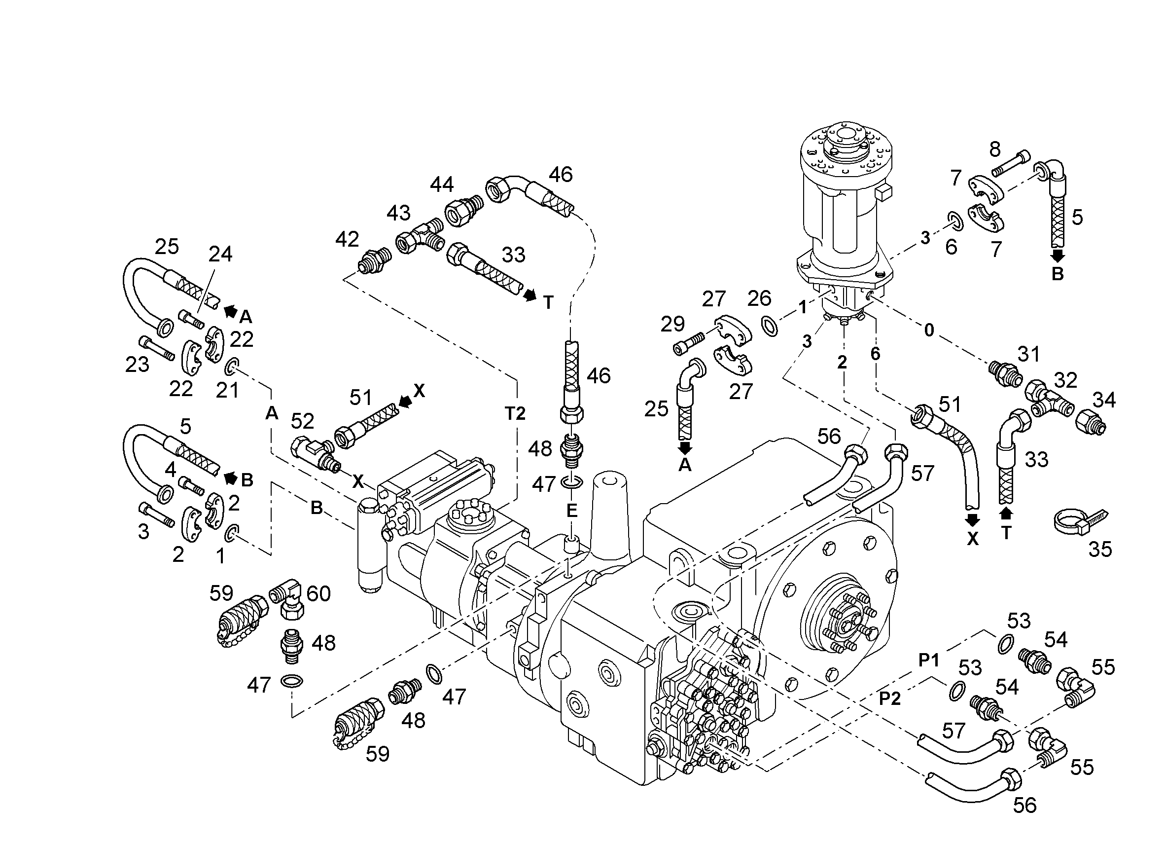 ШЛАНГ 25X750 10021672 LIEBHERR
