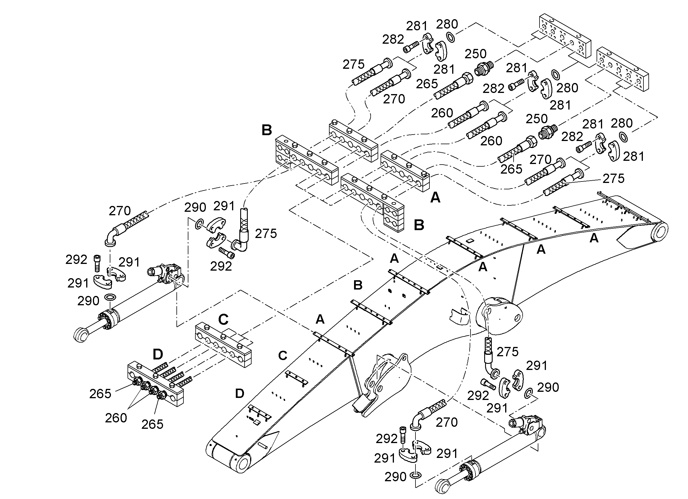 ШЛАНГ 12X6470 10011303 LIEBHERR