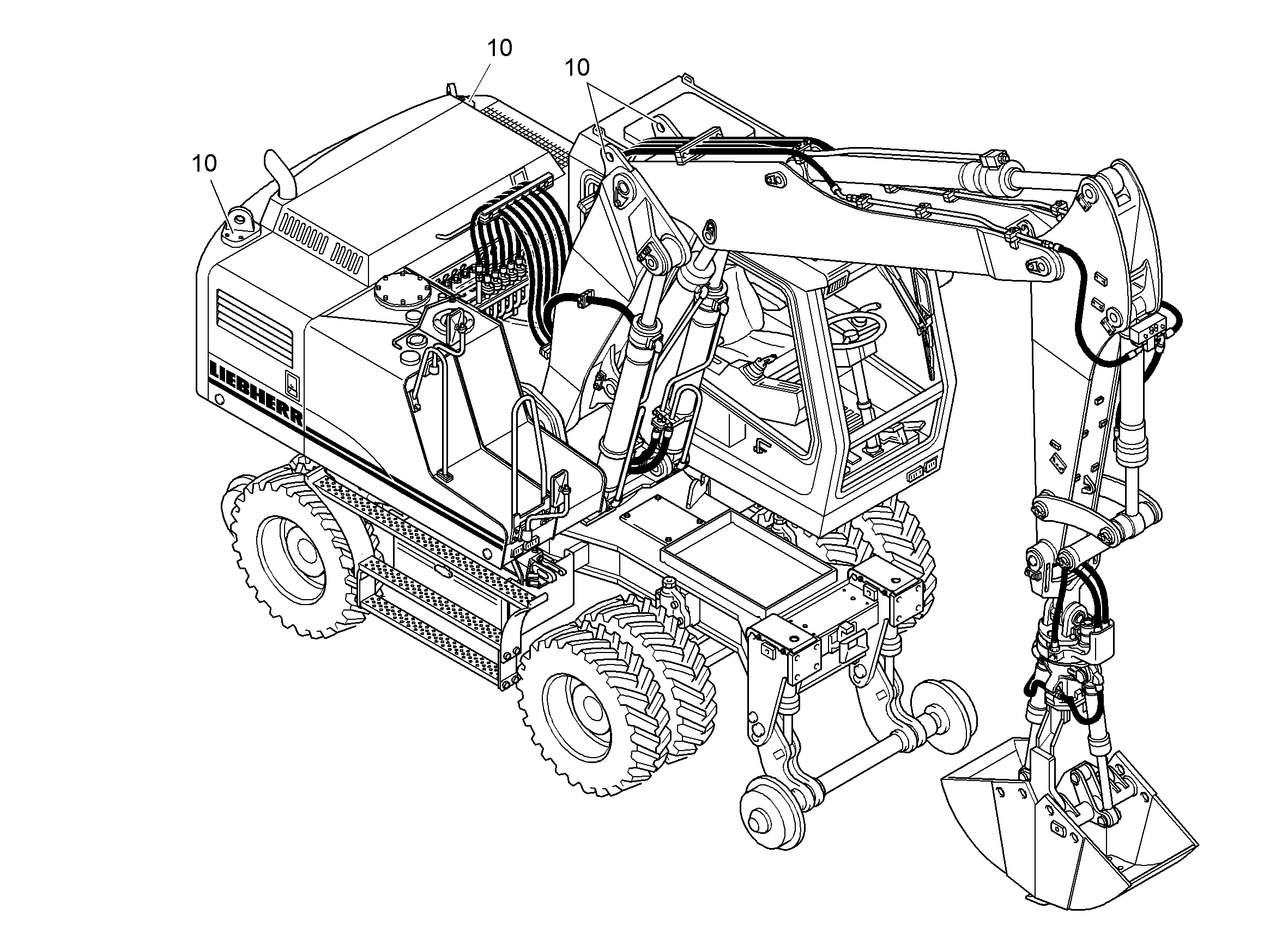 ПРОУШИНЫ ШАССИ 9284153 LIEBHERR