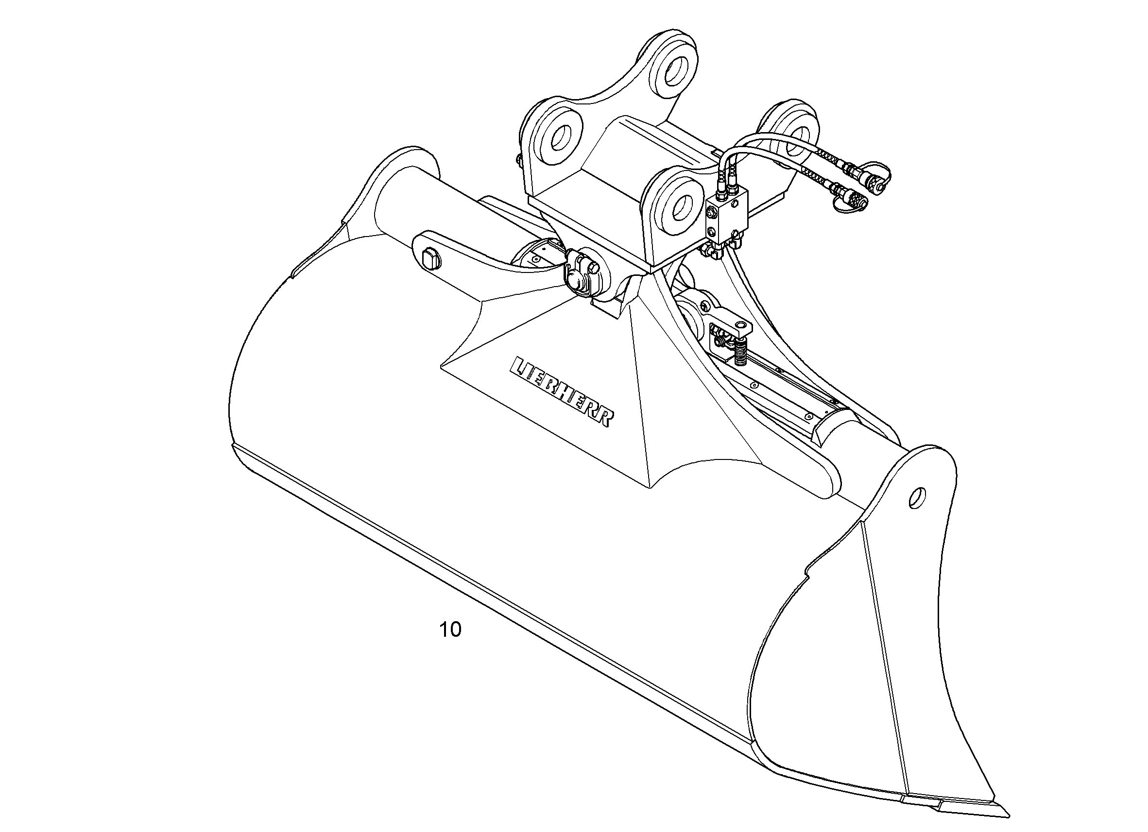 КОВШ КАНАВООЧИСТИТЕЛЯ 1600mm 1m³ 9283697 LIEBHERR