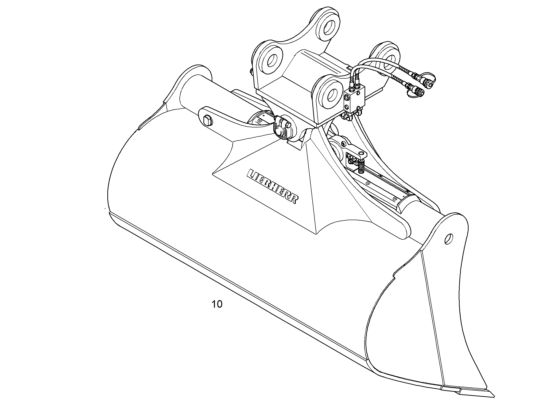 КОВШ КАНАВООЧИСТИТЕЛЯ 1600mm 1m³ 9283496 LIEBHERR