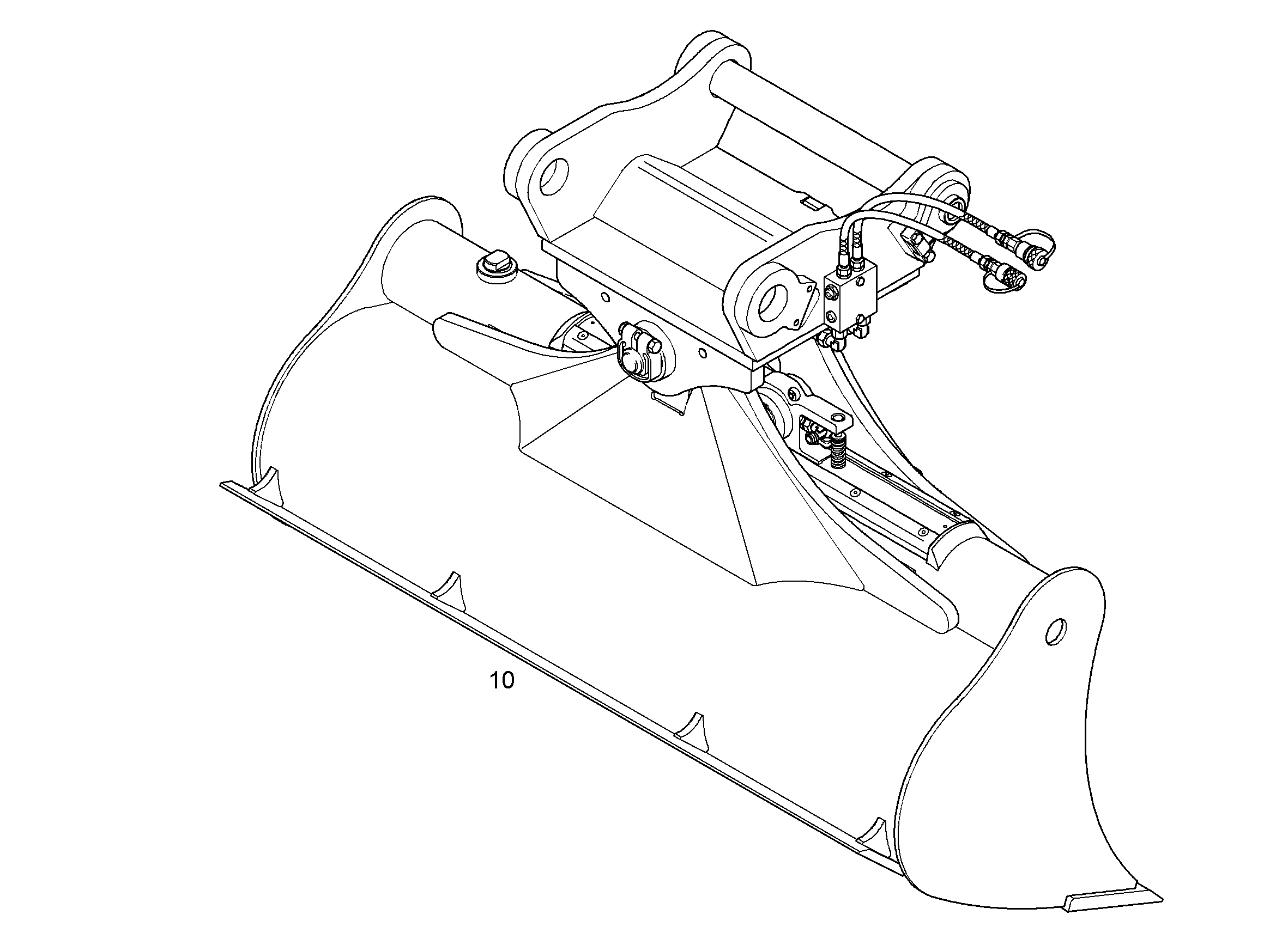 КОВШ КАНАВООЧИСТИТЕЛЯ 1600mm 0,55m³ 9282786 LIEBHERR