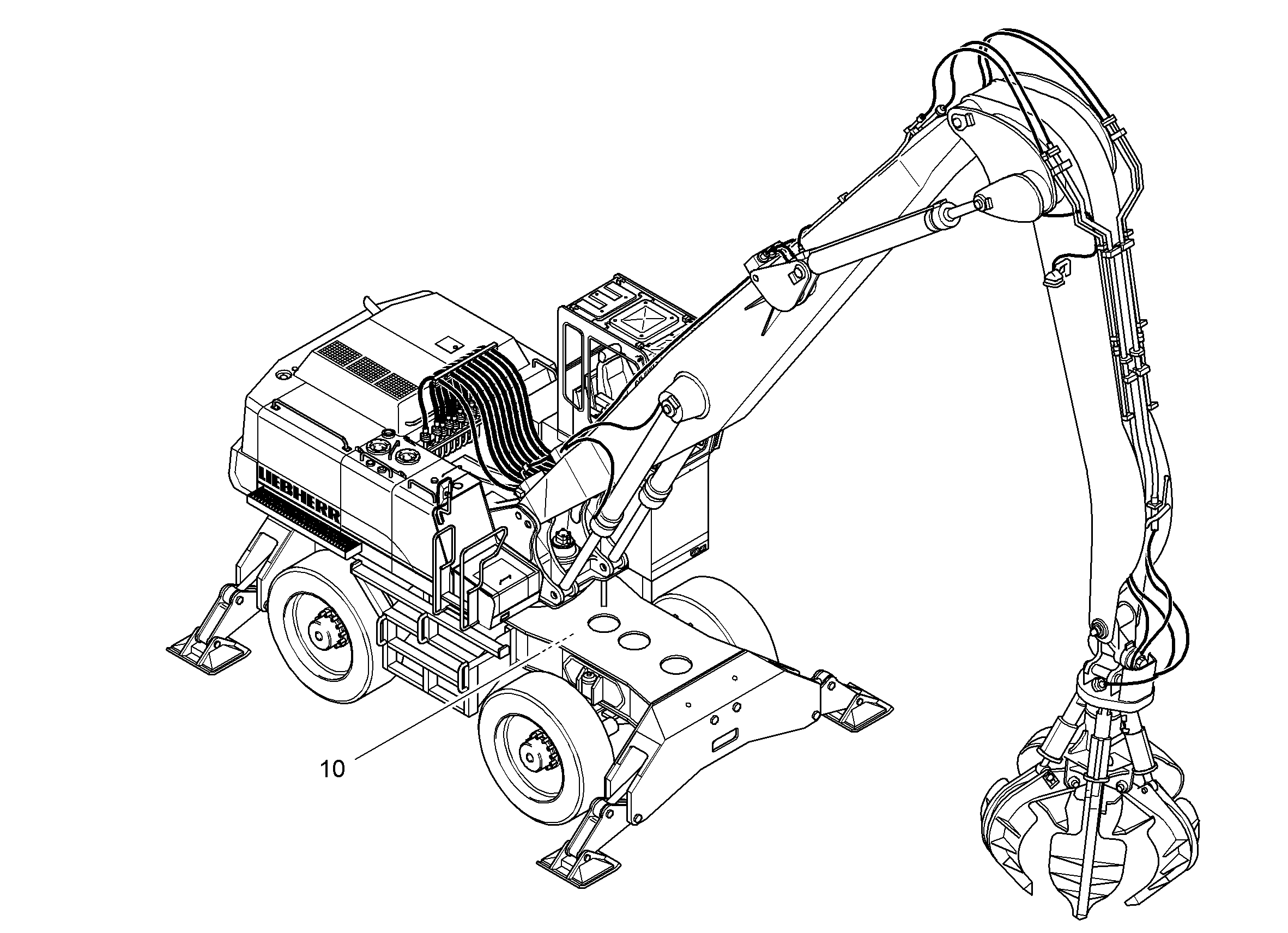РАЗДЕЛЬНОЕ УПРАВЛ. 4ТОЧКИ ОП. 9283055 LIEBHERR