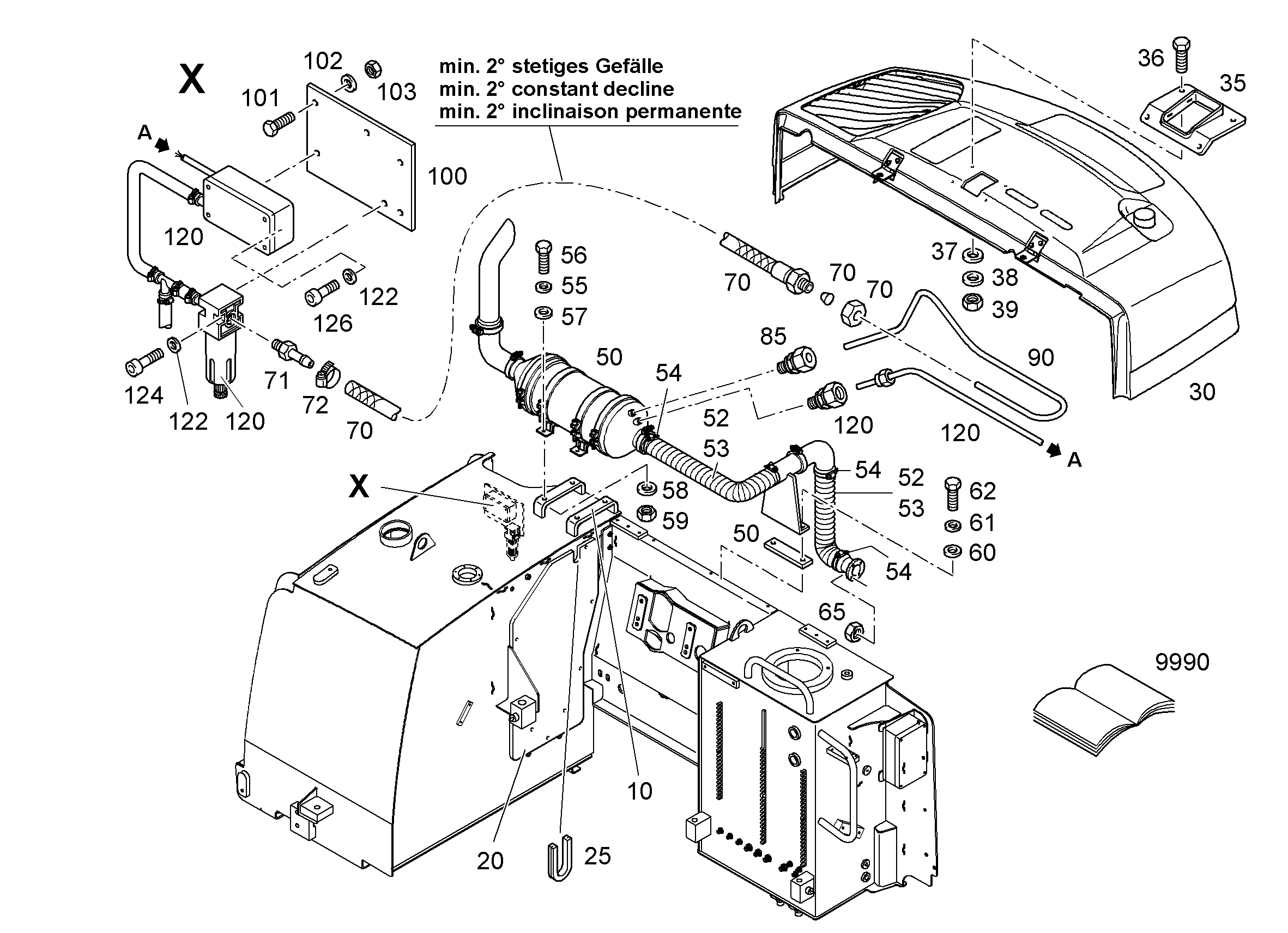 ИЗМЕНЕНИЕ КРЫШКИ 9284423 LIEBHERR