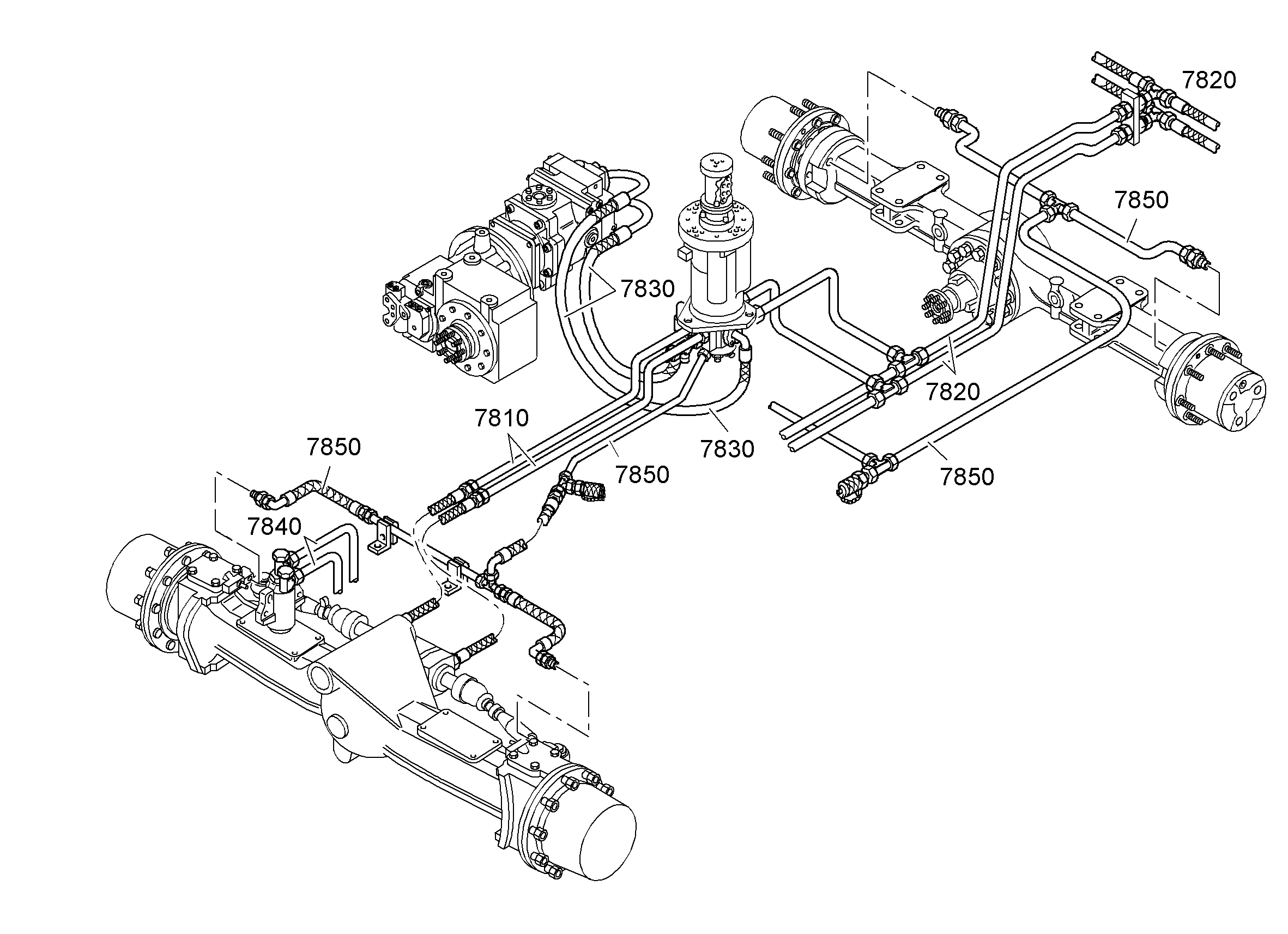 ТРУБОПРОВОДЫ ОПОР ГИДРАВЛИЧ. 9285321 LIEBHERR