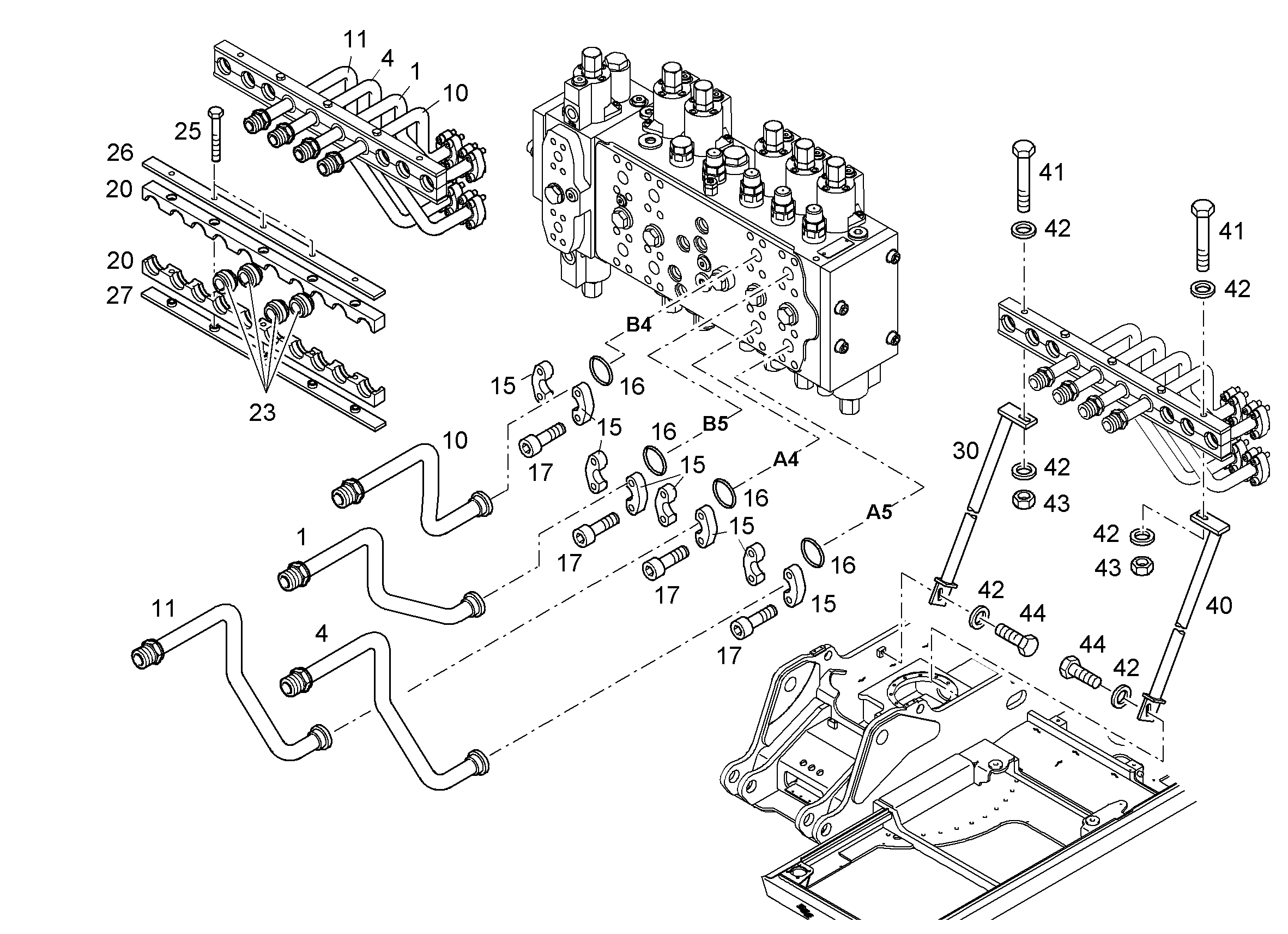 ТРУБОПРОВОД НАПОРНЫЙ 25X3 10027832 LIEBHERR
