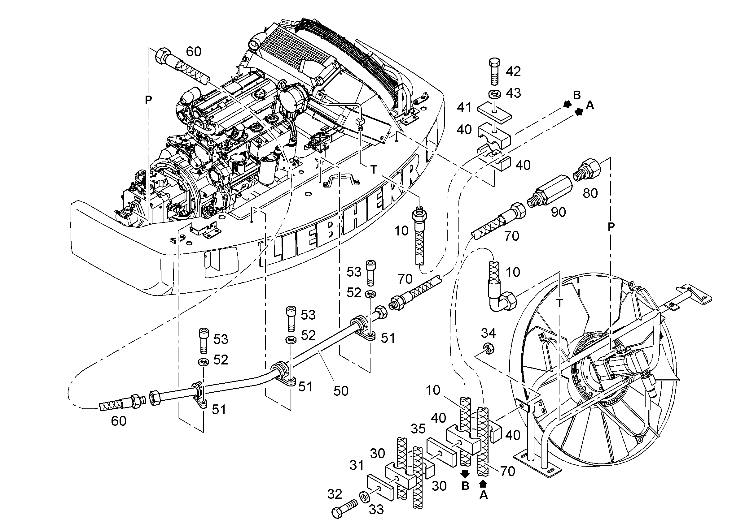 ШЛАНГ 12X300 10026840 LIEBHERR