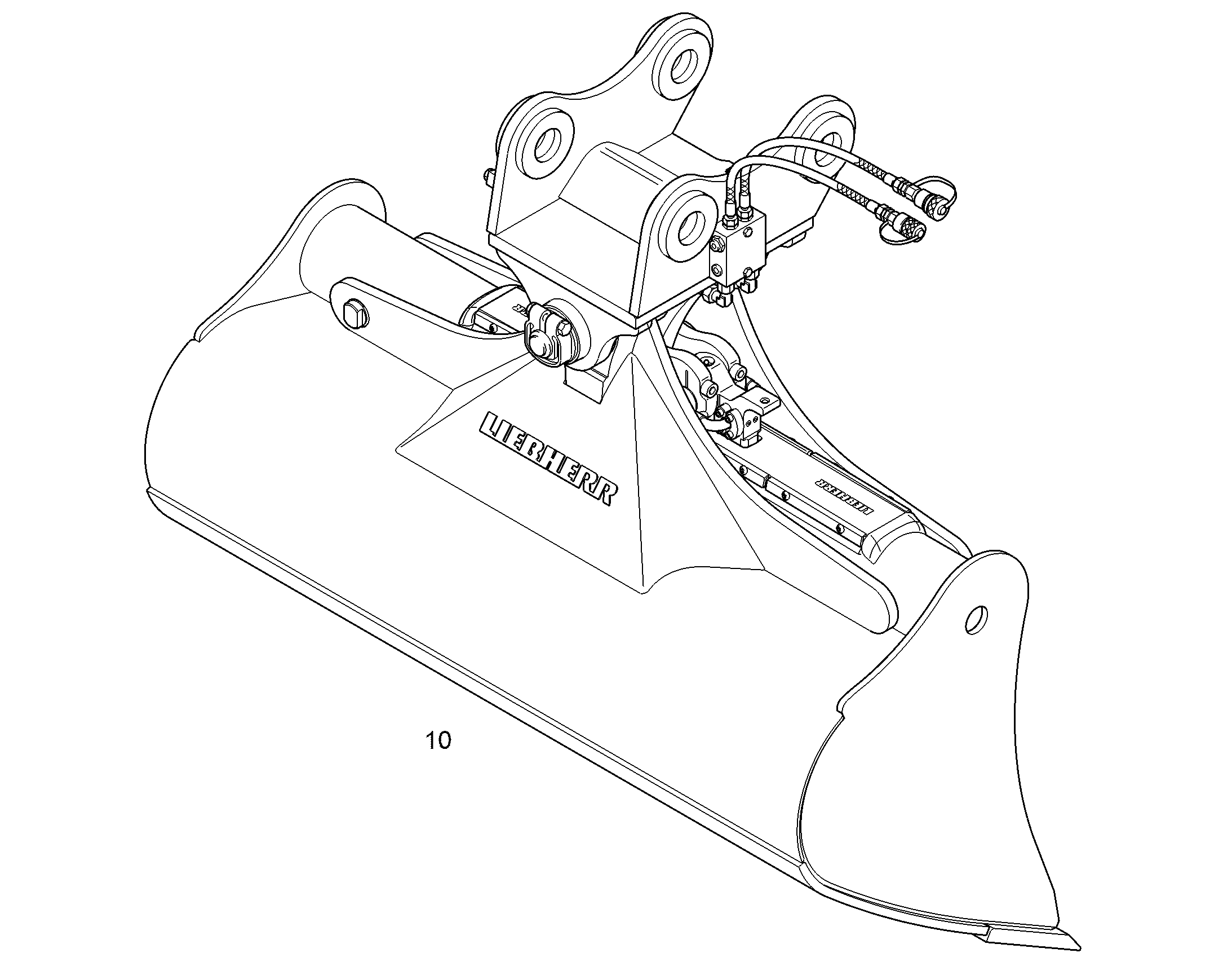 KОВШ ПОВОРОТНЫЙ 1500mm 0,6m³ 9580860 LIEBHERR