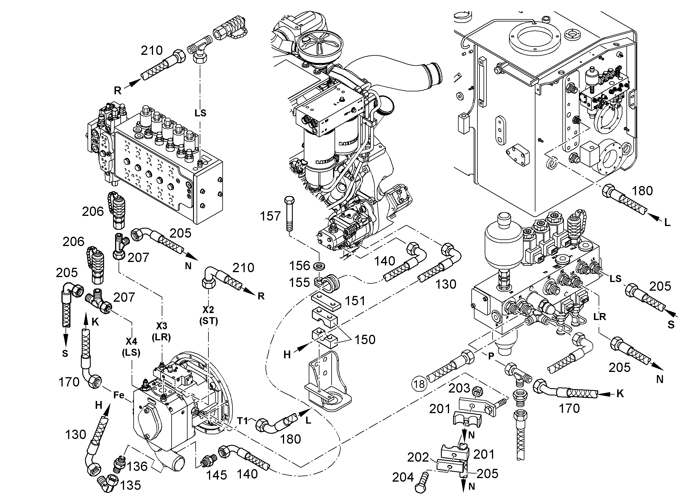 ШЛАНГ 20X400 10035644 LIEBHERR