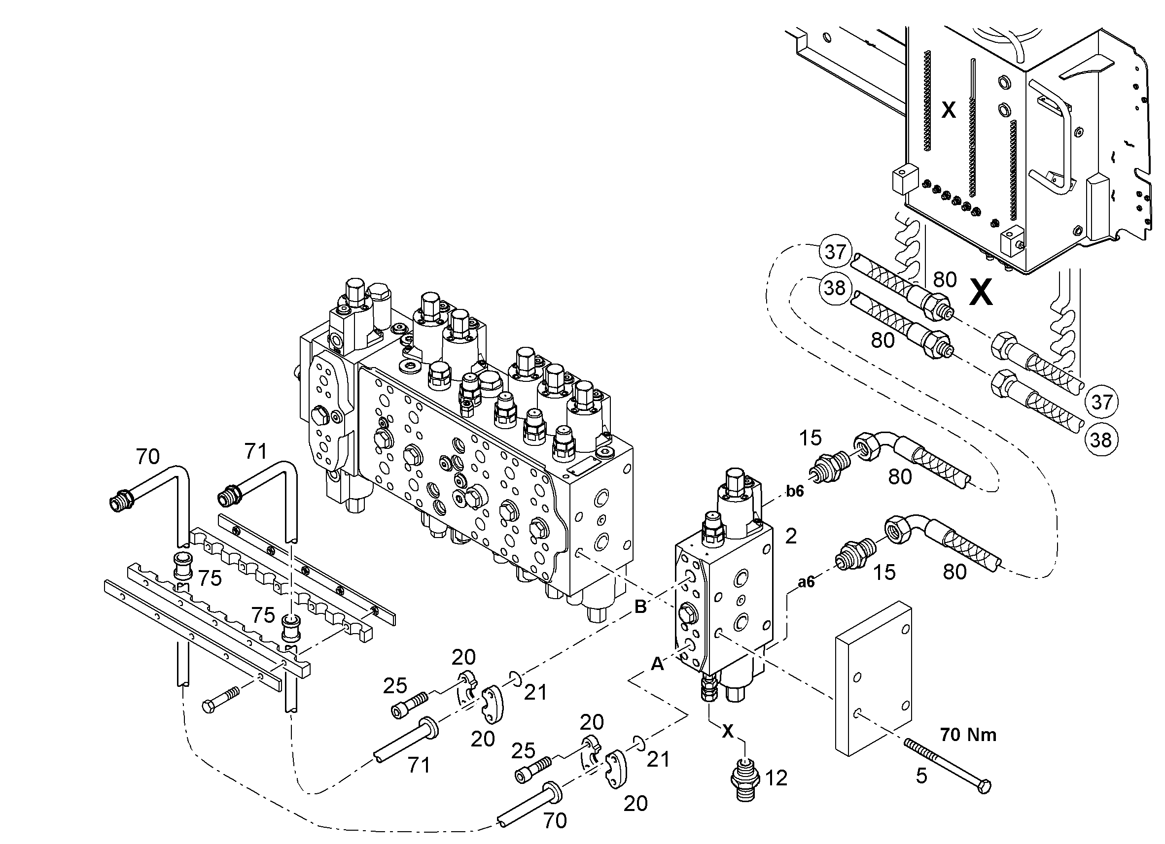 ТРУБОПРОВОД НАПОРНЫЙ 25X3 10027840 LIEBHERR