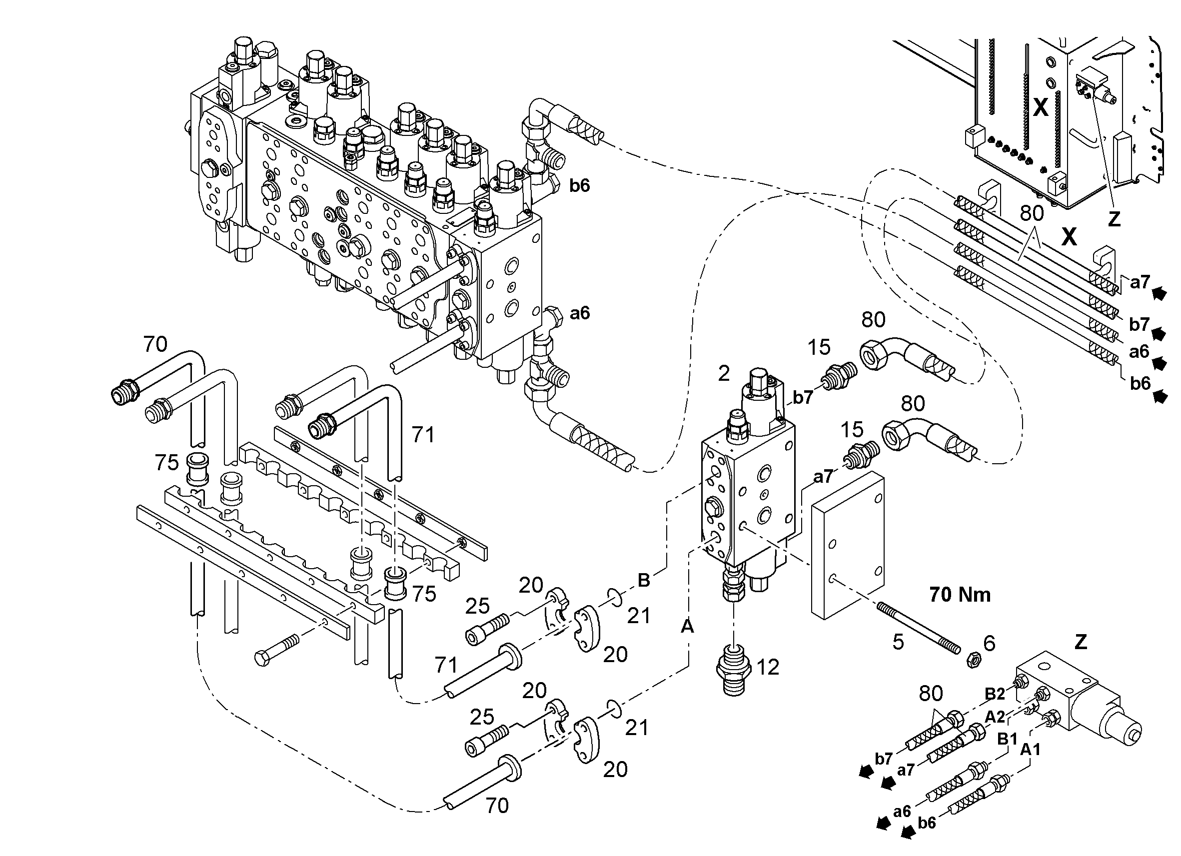 ТРУБОПРОВОД НАПОРНЫЙ 25X3 10027841 LIEBHERR