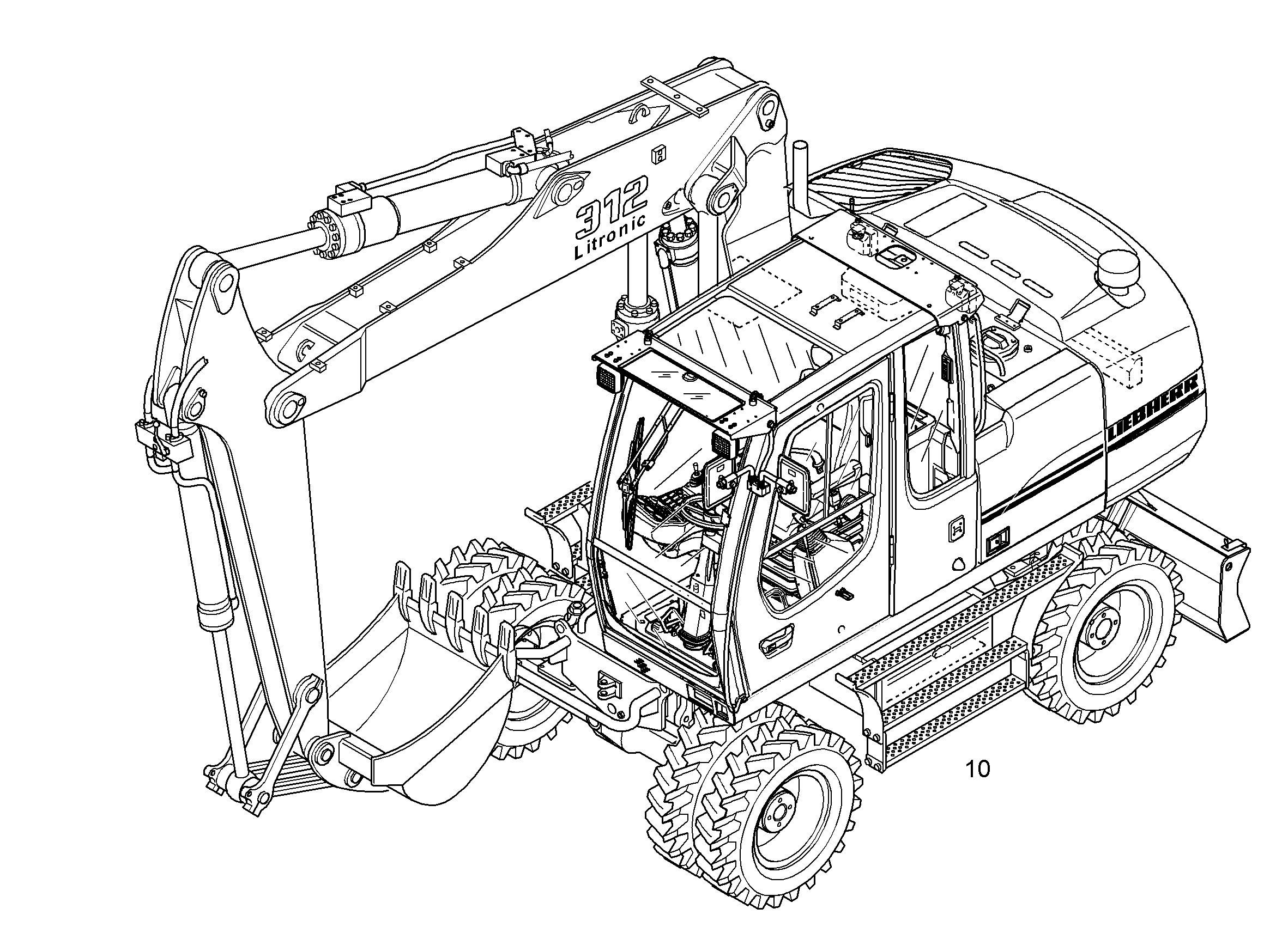 ПОСТАВЛЯЕМЫЙ КОМПЛЕКТ ХУТОР A312LI 9287499 LIEBHERR