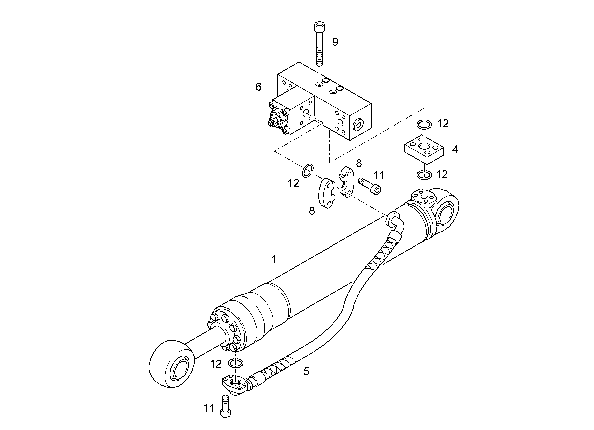 LIKUFIX 33 ДЛЯ РУКОЯТИ КОВША 9632172 LIEBHERR