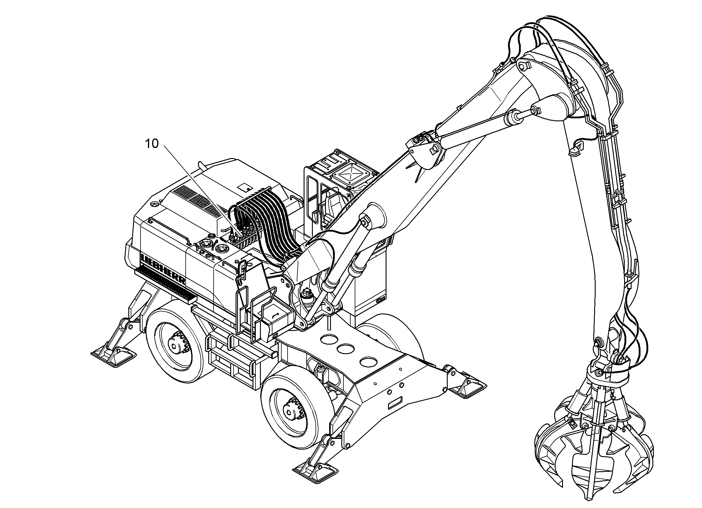 ДОПОЛНЕНИЕ-В ШАССИ AHS 11 9612754 LIEBHERR