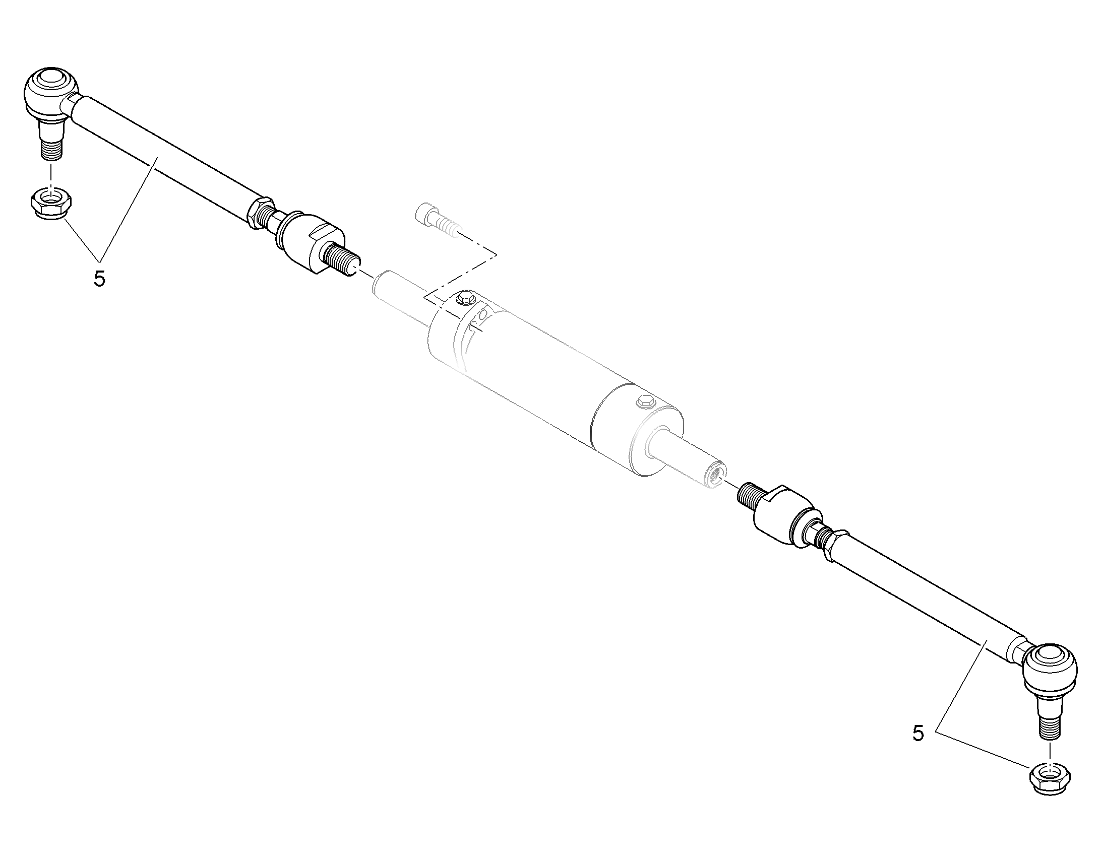 ШАРНИРНАЯ РУЛЕВАЯ ТЯГА 10029565 LIEBHERR