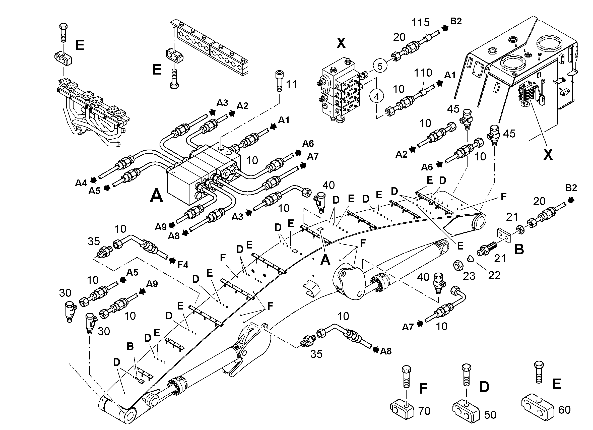РАСПРЕДЕЛИТЕЛЬ MX-F 5/8 10012820 LIEBHERR