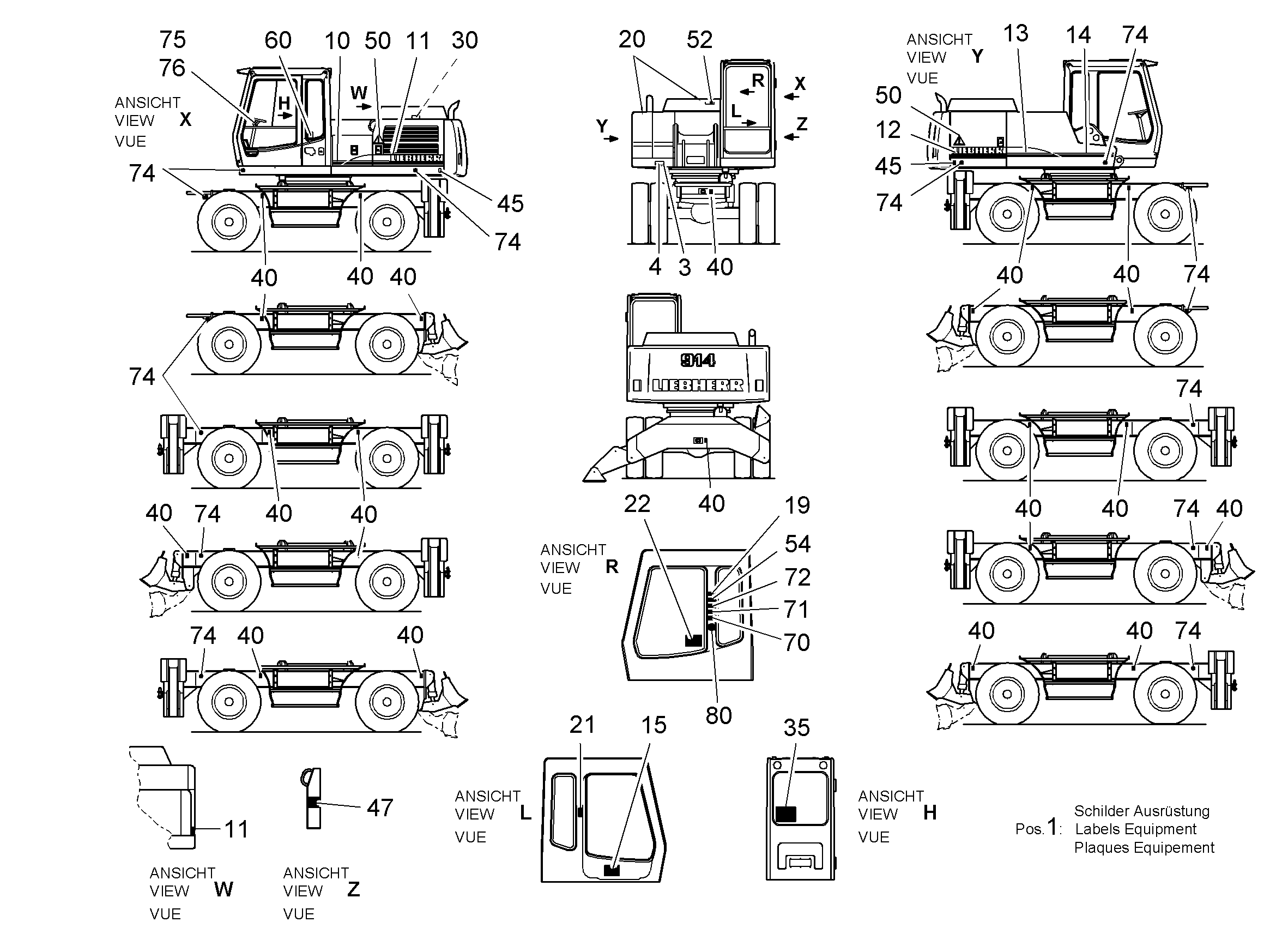 ПЛАН СМАЗКИ 9282202 LIEBHERR
