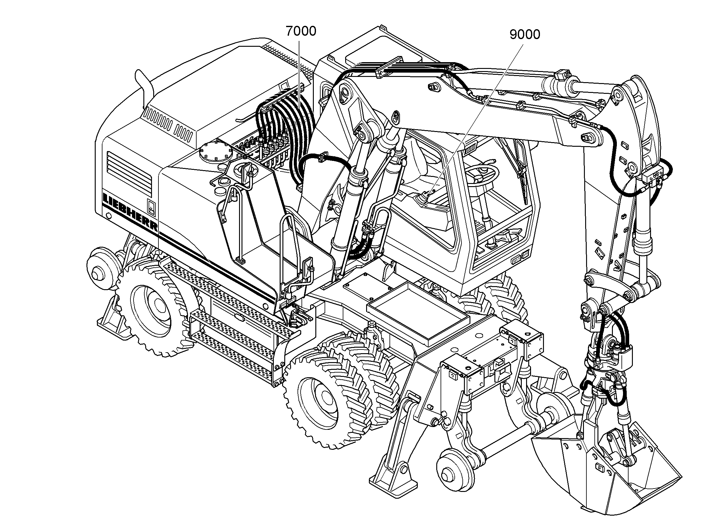 ГИДРАВЛИЧЕСКАЯ СИСТЕМА 9288490 LIEBHERR