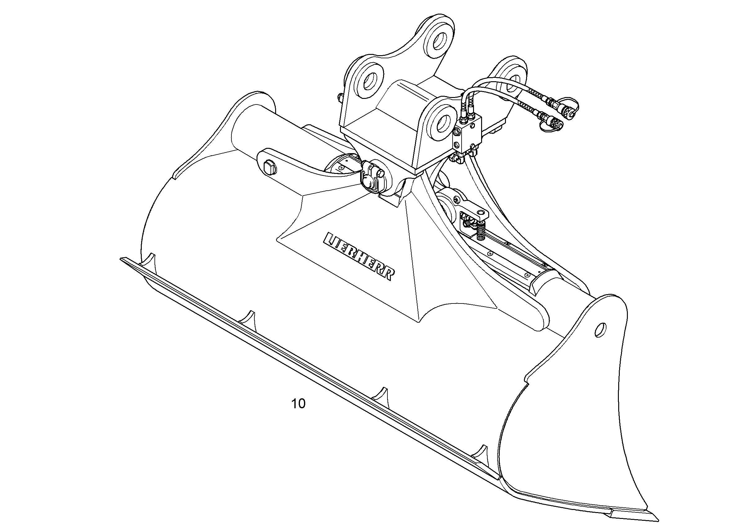 КОВШ КАНАВООЧИСТИТЕЛЯ 1600mm 0,8m³ 9288687 LIEBHERR