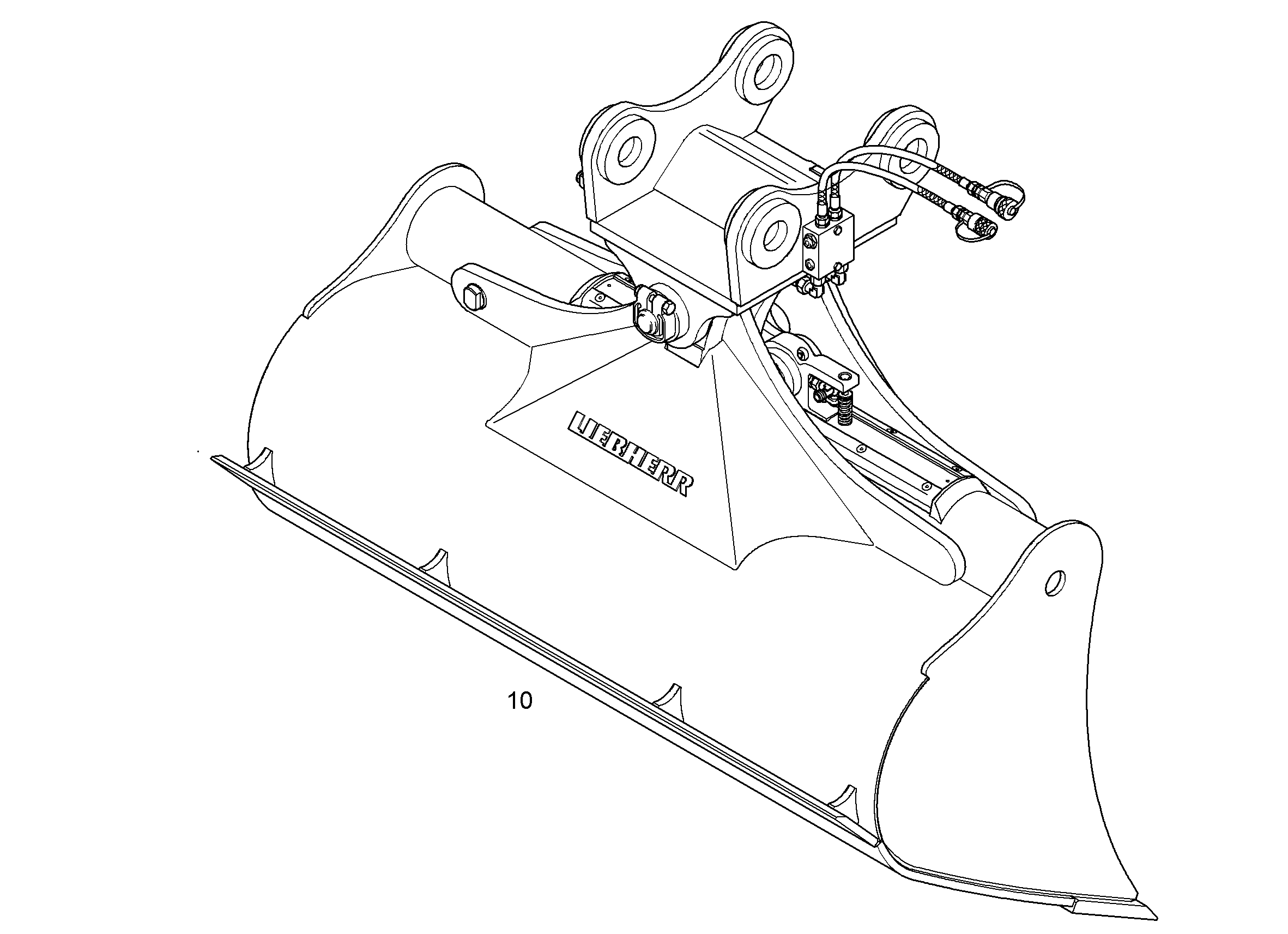 КОВШ КАНАВООЧИСТИТЕЛЯ 1600mm 0,8m³ 9288690 LIEBHERR