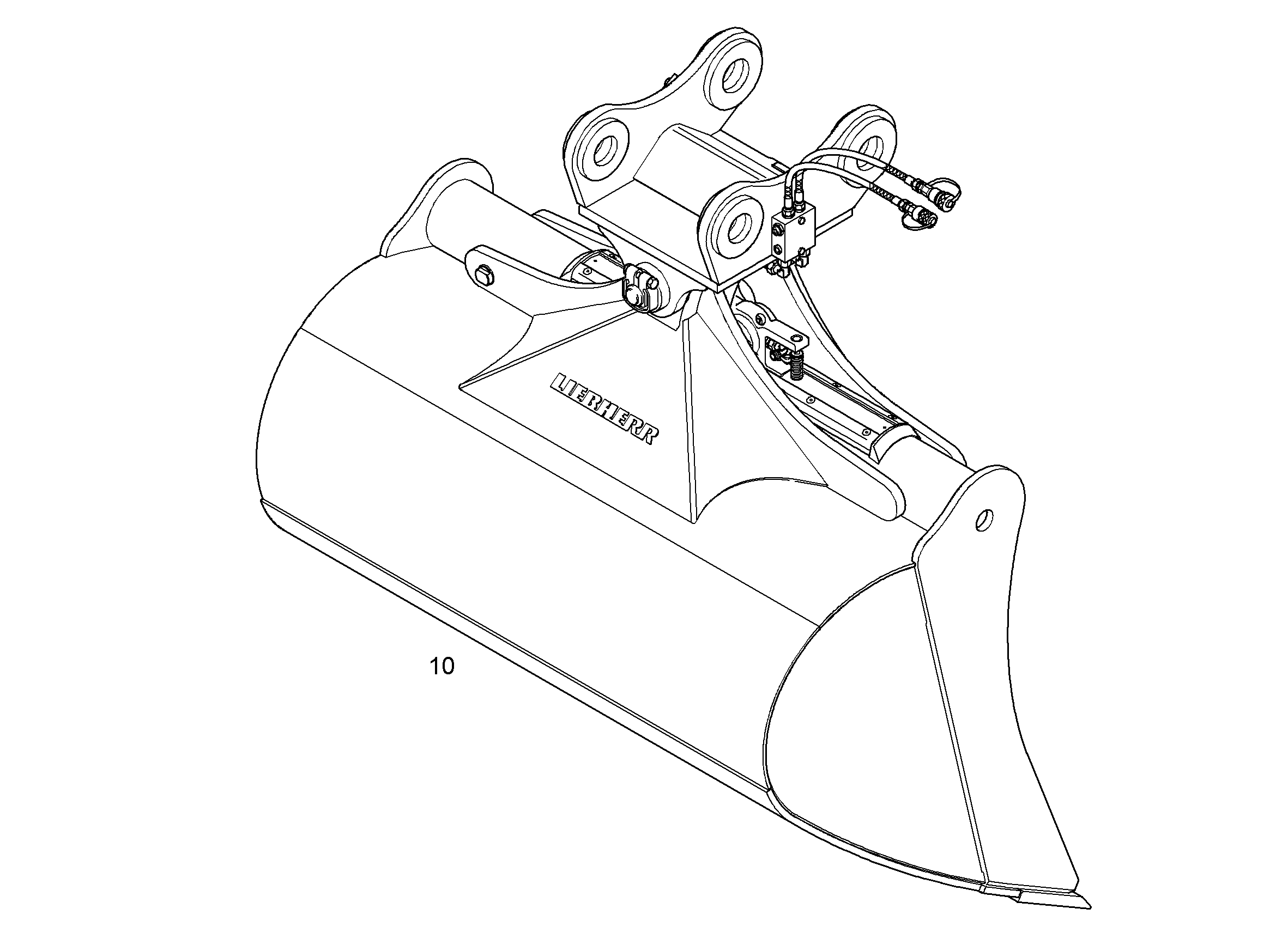 KОВШ ПОВОРОТНЫЙ 1600mm 1,35m³ 9289539 LIEBHERR