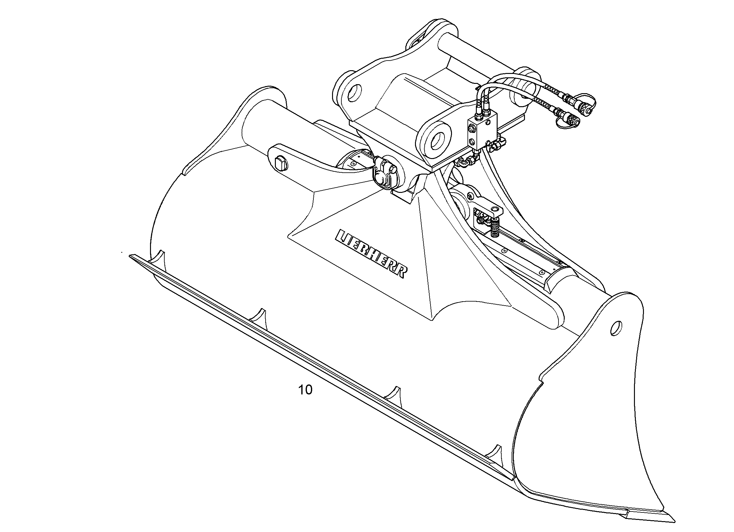 КОВШ КАНАВООЧИСТИТЕЛЯ 1600mm 0,8m³ 9288703 LIEBHERR