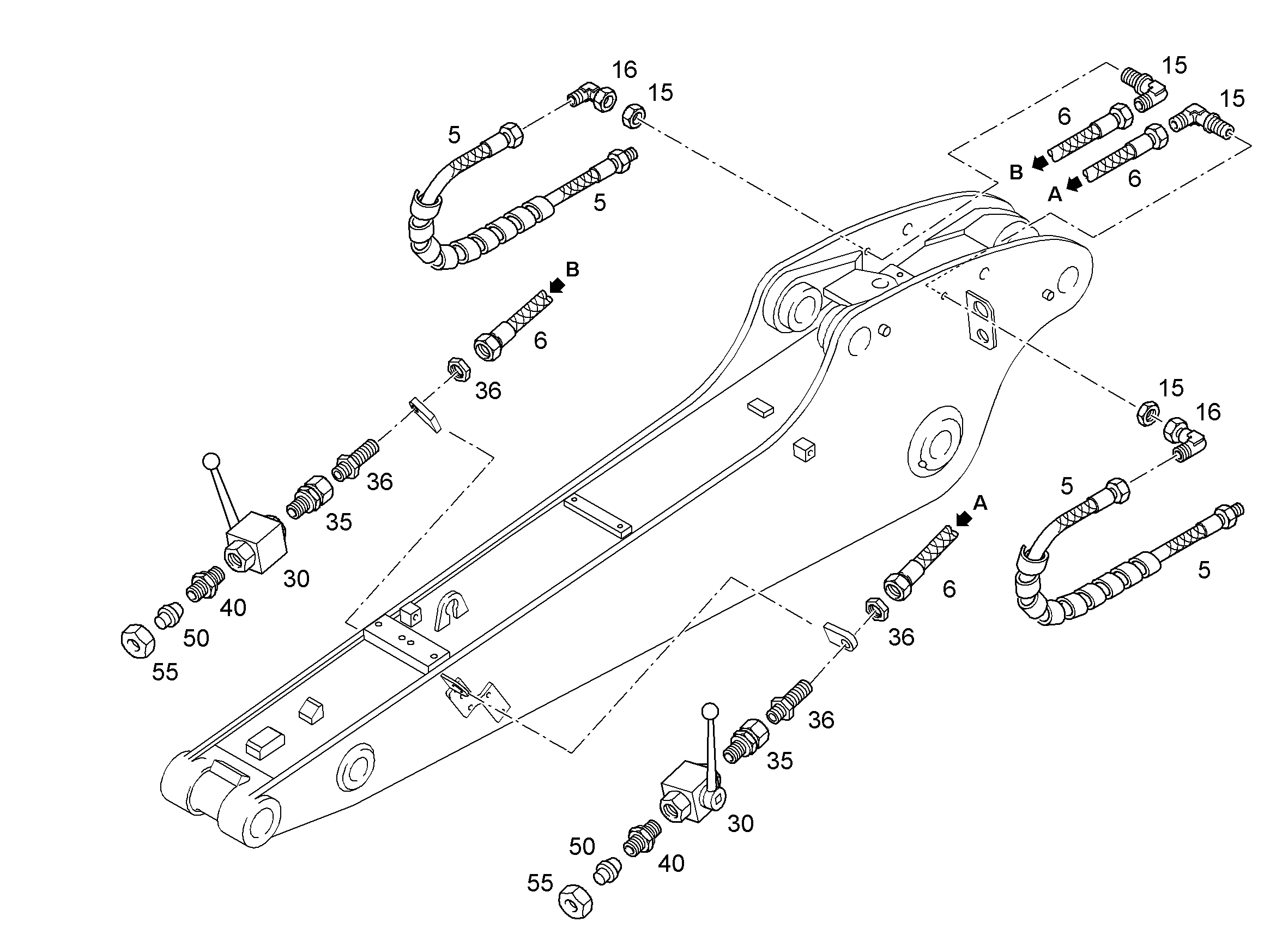 ШЛАНГ 12X1200 10032873 LIEBHERR