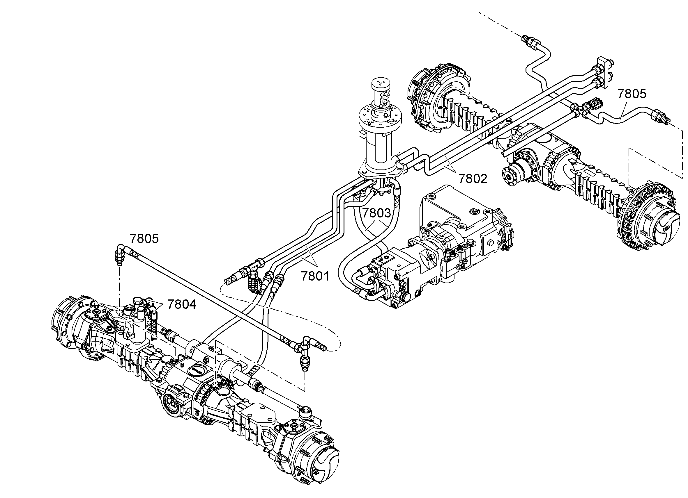ТРУБОПРОВОДЫ ТОРМОЗОВ ГИДР. 9289361 LIEBHERR