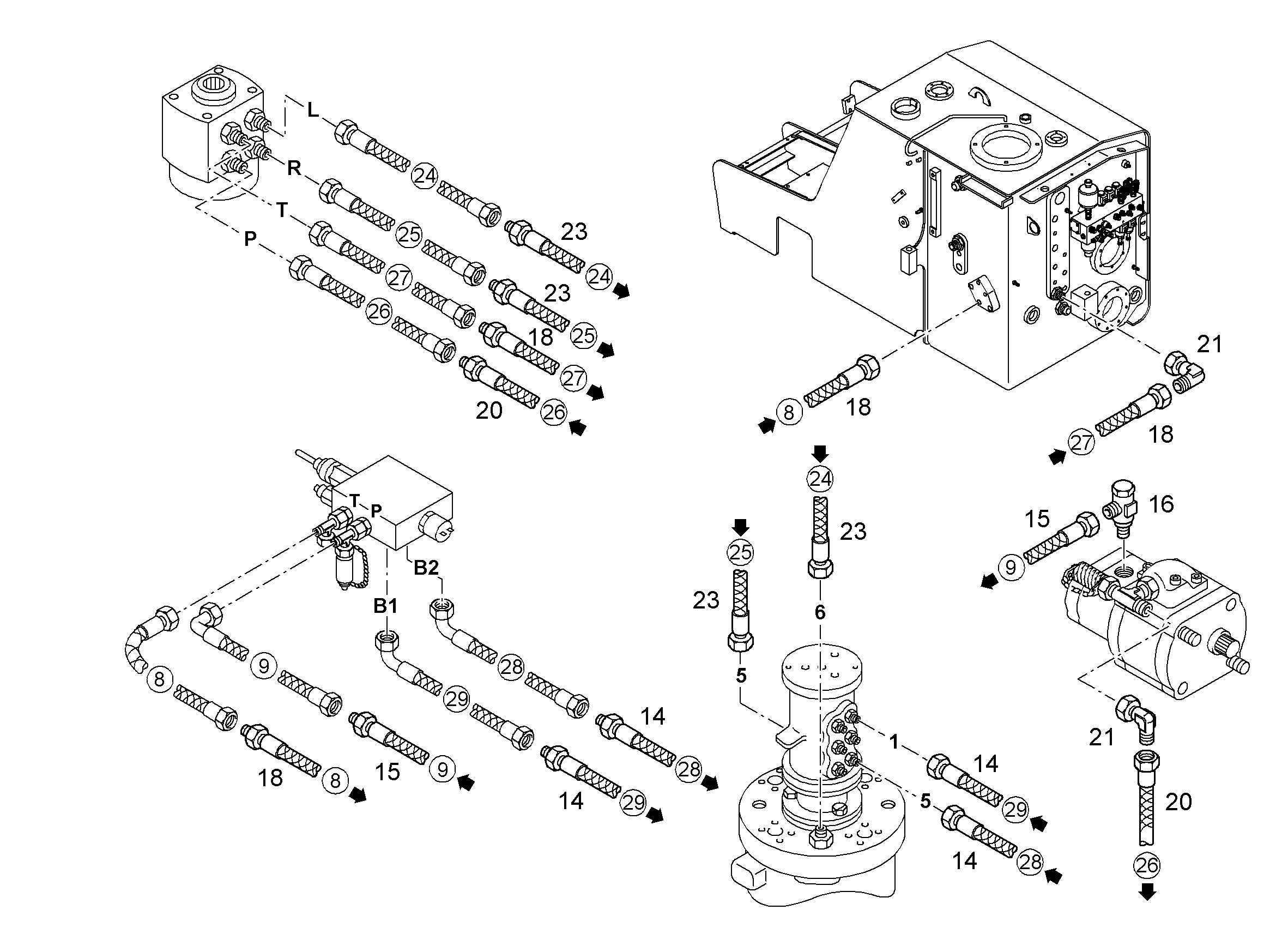 ШЛАНГ 8X2000 10041790 LIEBHERR