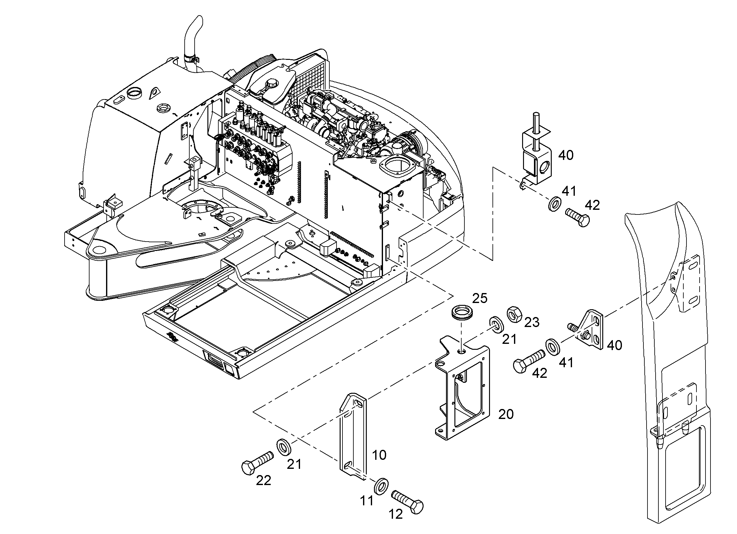 УГОЛЬНИК КРЕПЕЖНЫЙ 9580789 LIEBHERR