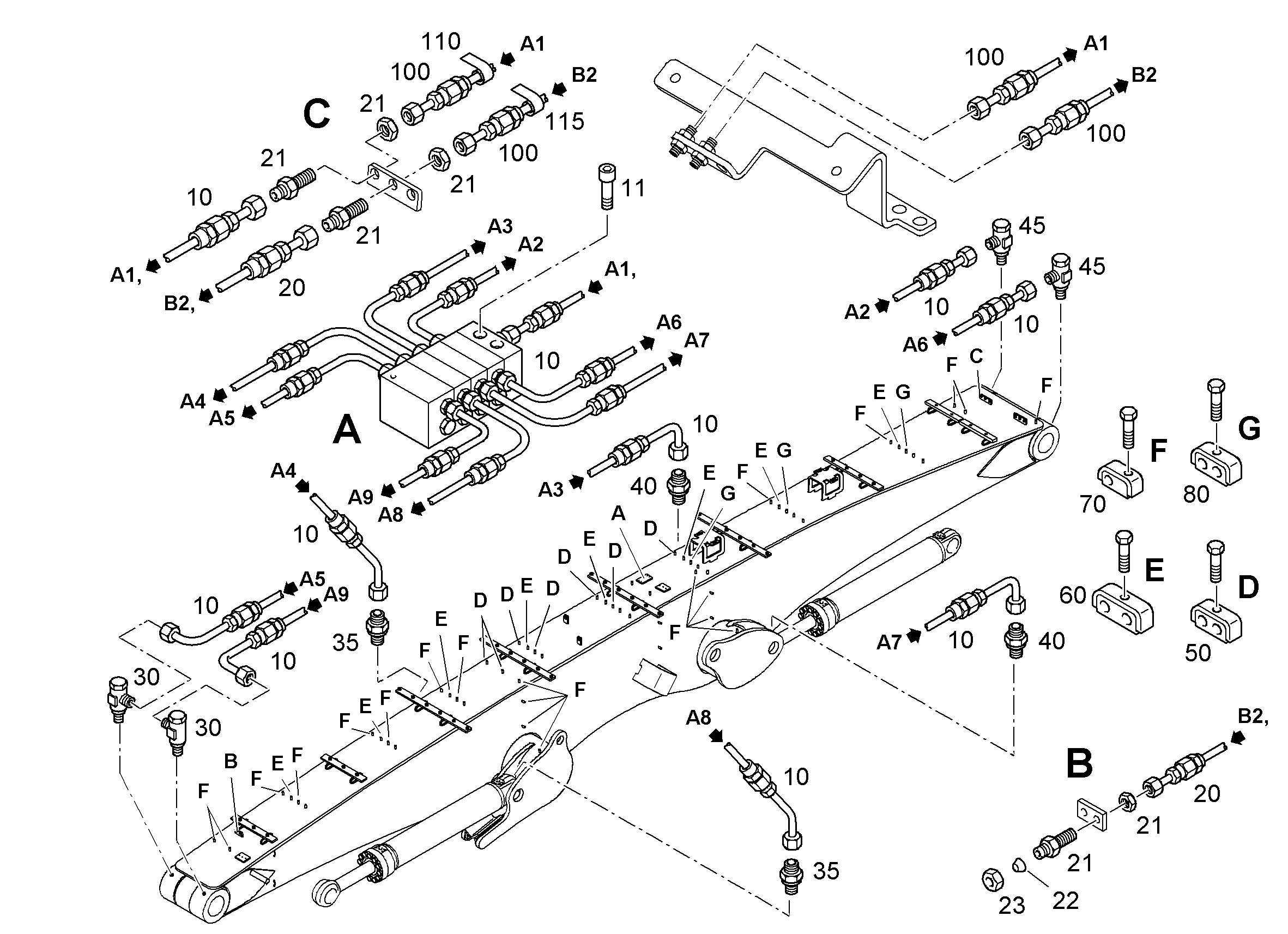 РАСПРЕДЕЛИТЕЛЬ MX-F 4/8 10222852 LIEBHERR