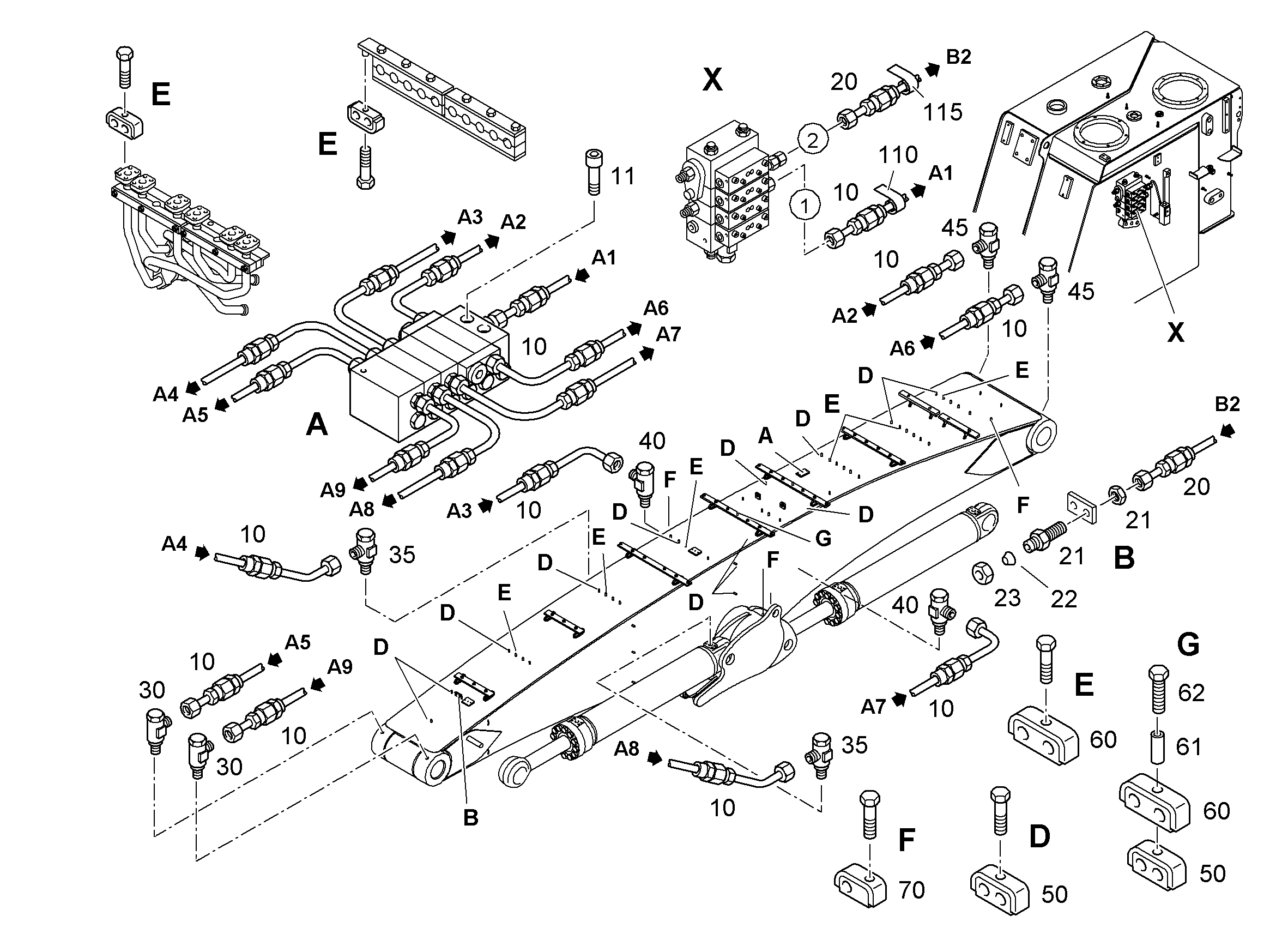 РАСПРЕДЕЛИТЕЛЬ MX-F 5/8 10036090 LIEBHERR