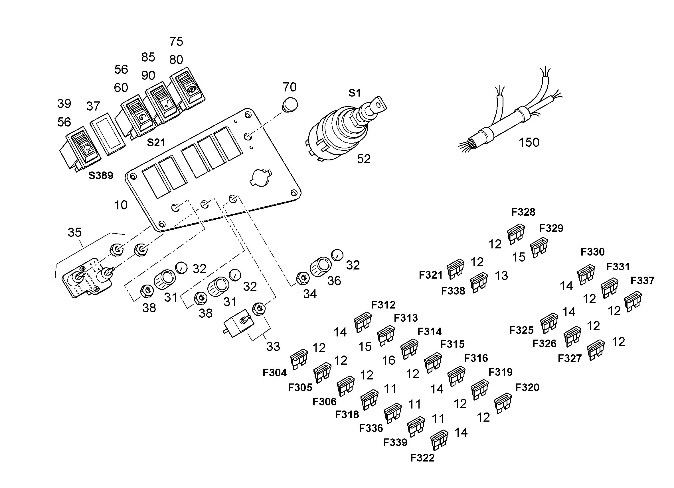 ТУМБЛЕР 10294023 LIEBHERR