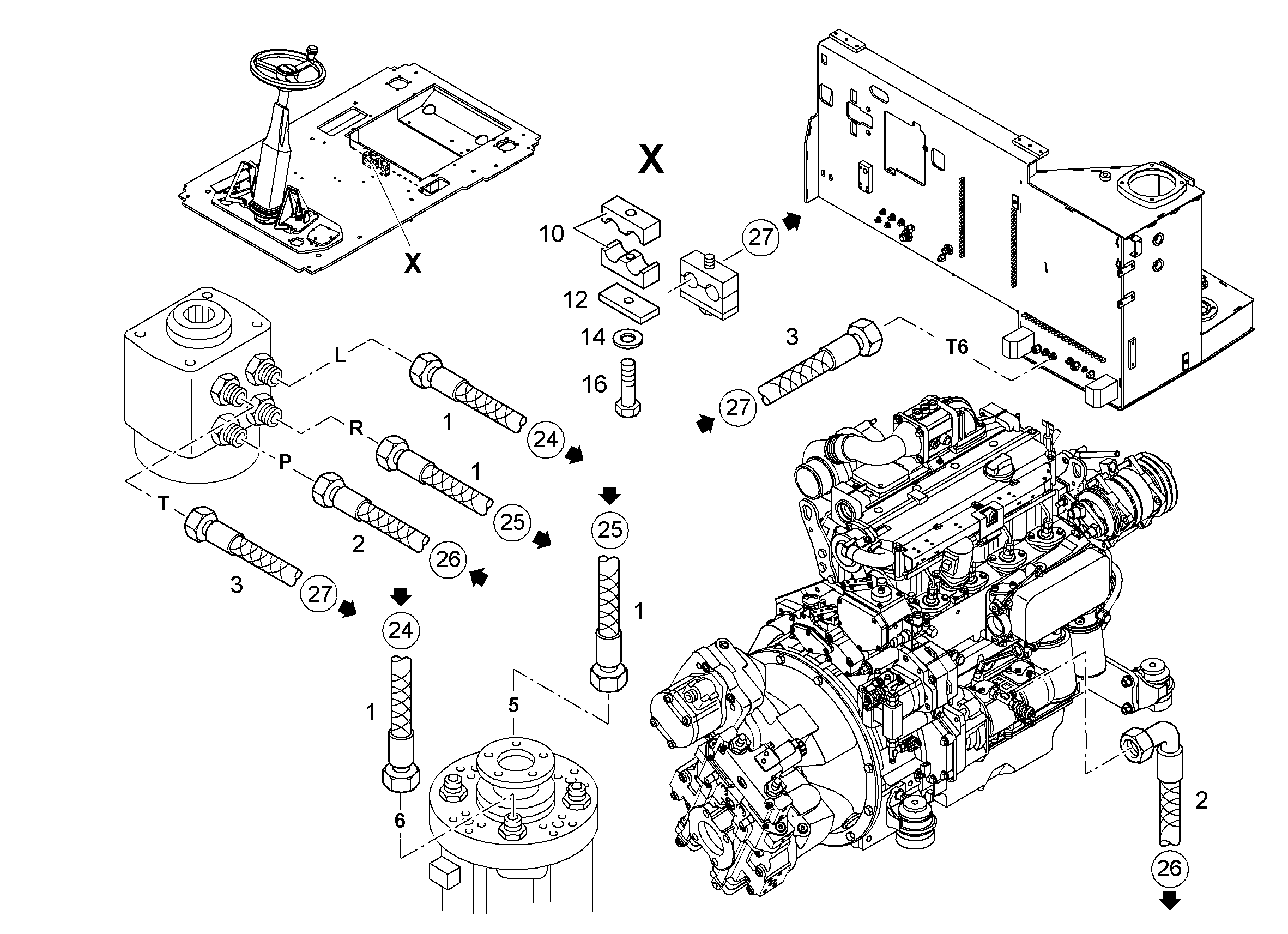 ШЛАНГ 12X2900 10036798 LIEBHERR