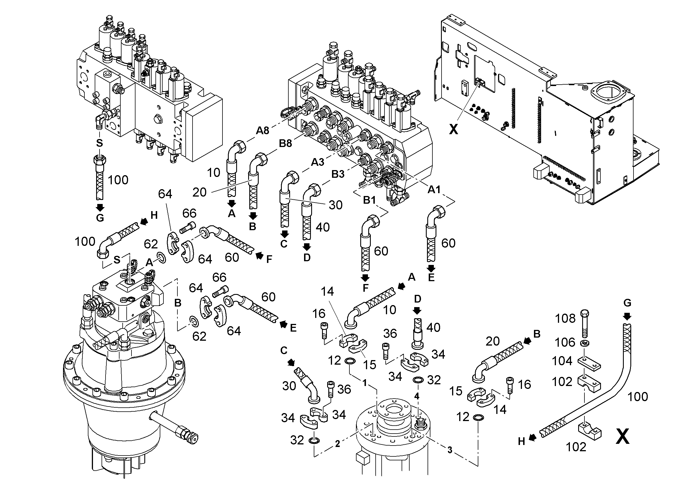 ШЛАНГ 25X750 10042345 LIEBHERR