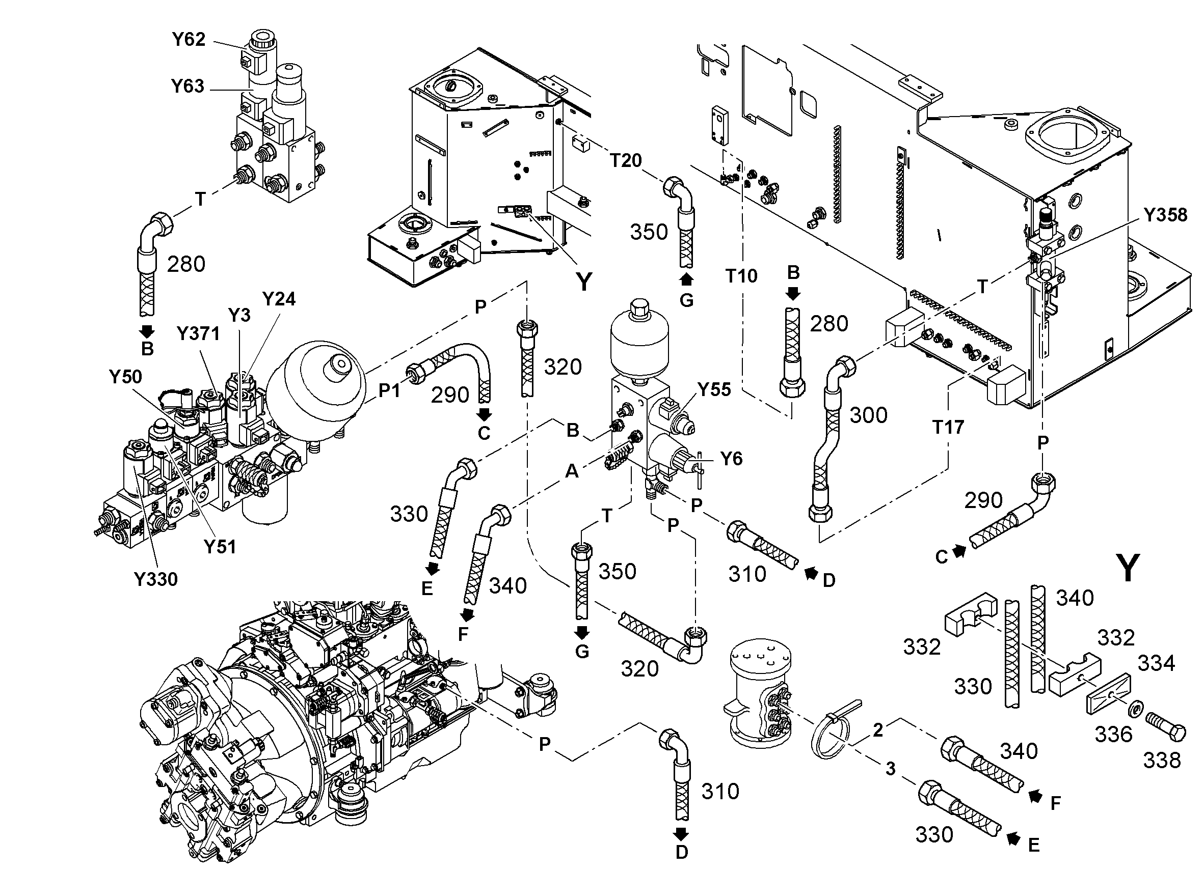 ШЛАНГ 10X1500 10043061 LIEBHERR