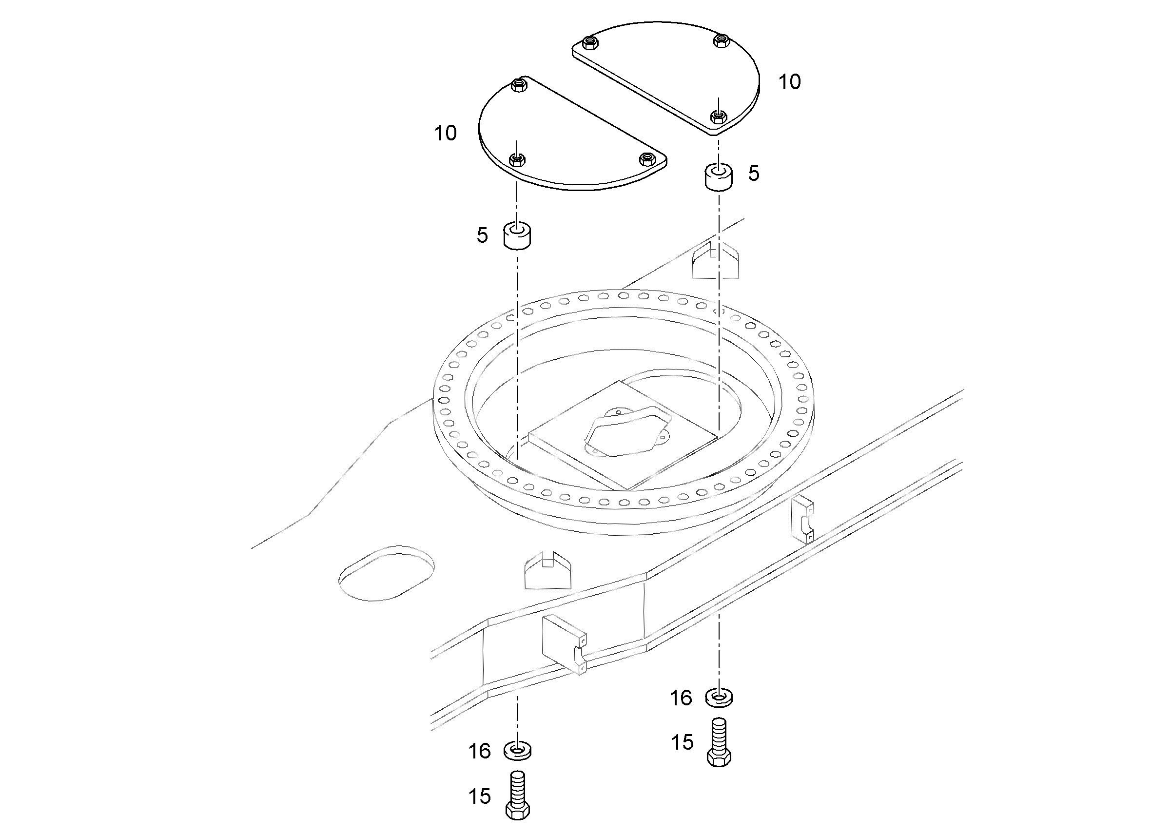 ГИЛЬЗА РАСПОРНАЯ 12X16X14 9583747 LIEBHERR