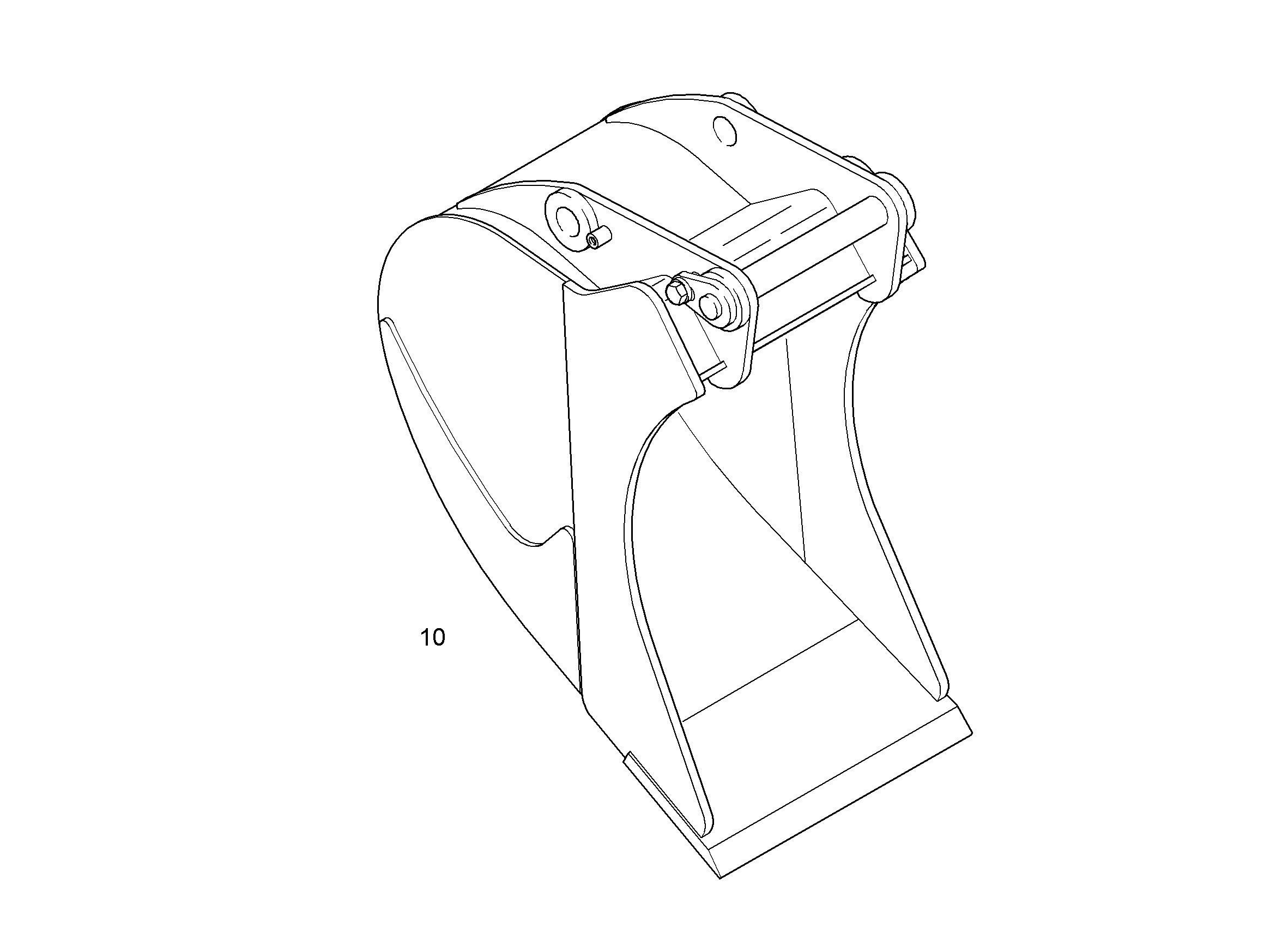 ЛОПАТА ОБРАТНАЯ HD 550mm 0,28m³ 9583204 LIEBHERR