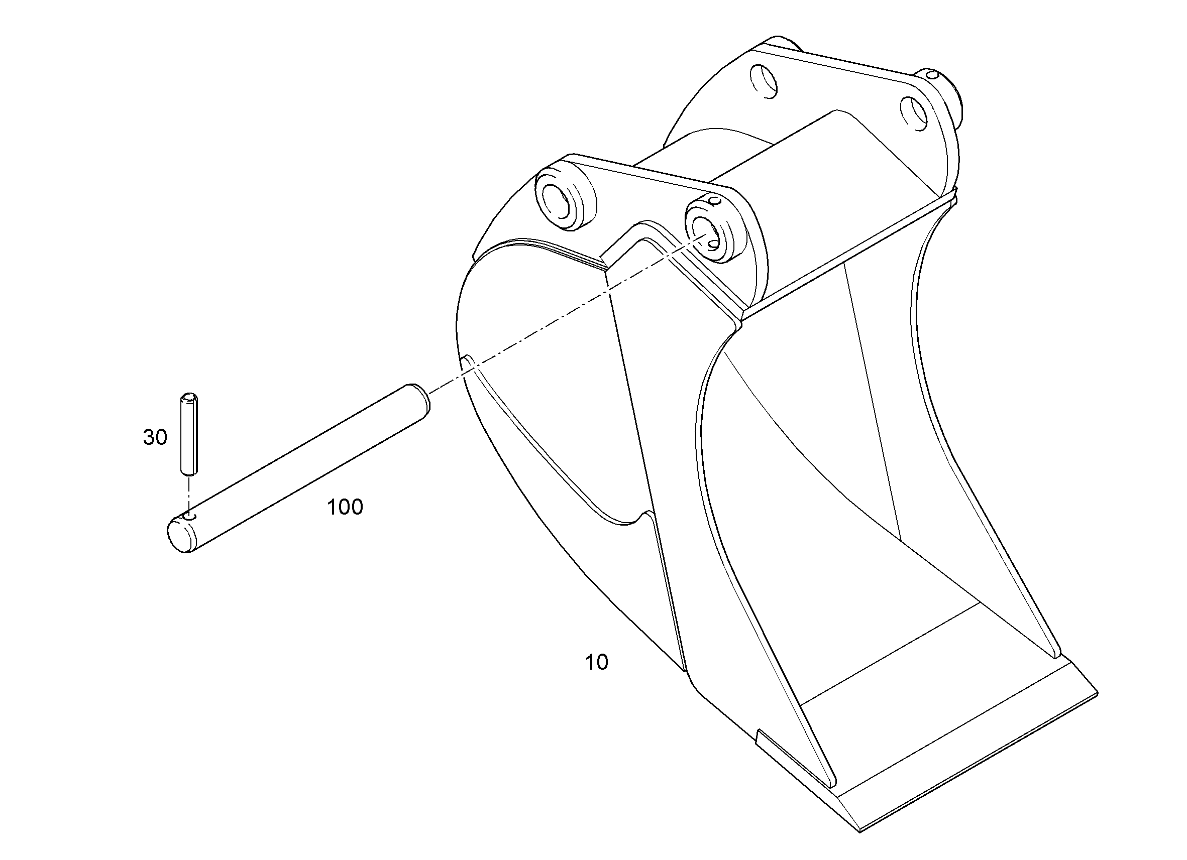 ЛОПАТА ОБРАТНАЯ HD 650mm 0,5m³ 9583163 LIEBHERR
