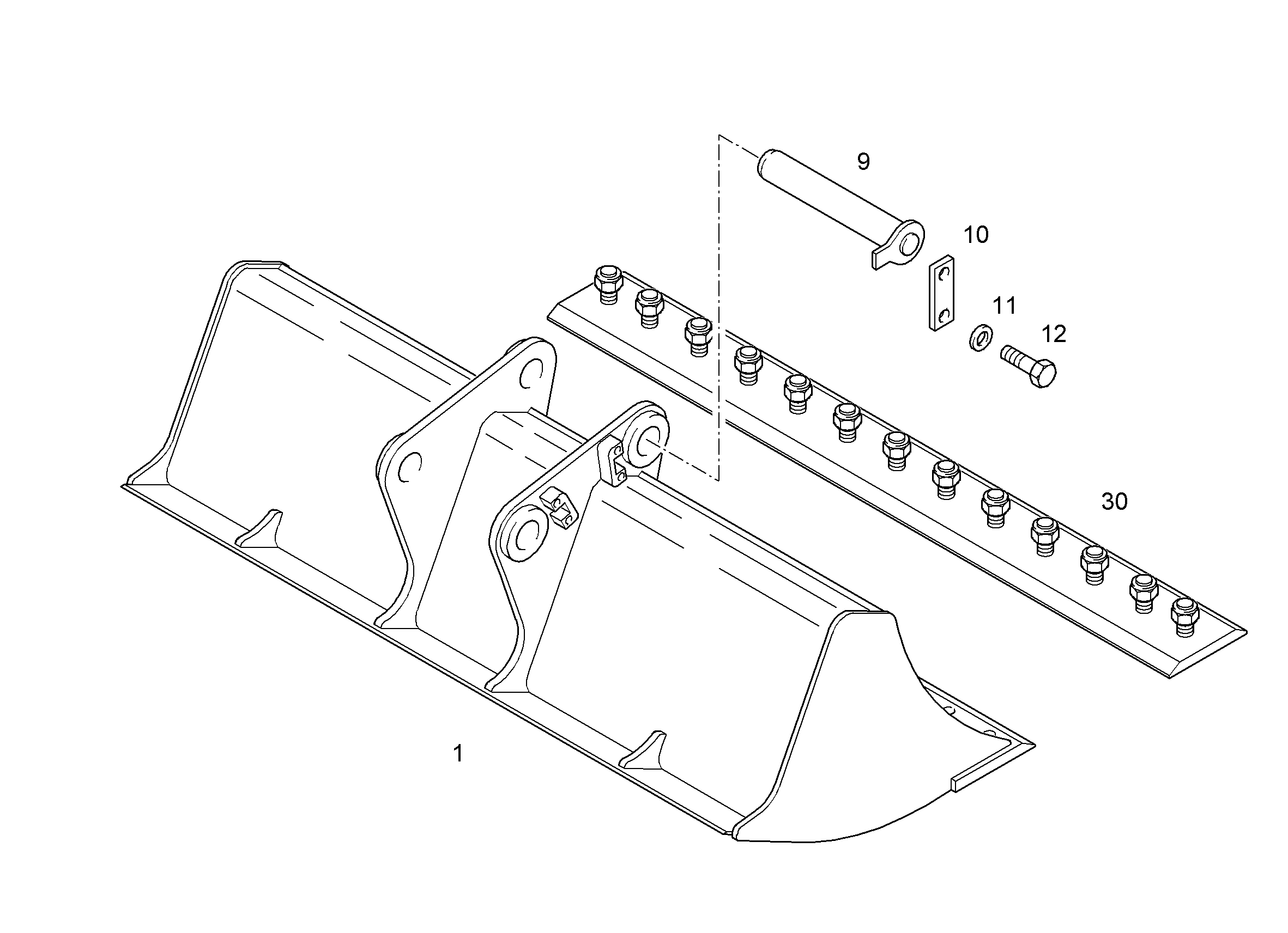 КОВШ КАНАВООЧИСТИТЕЛЯ 2400mm 0,85m³ 9585334 LIEBHERR
