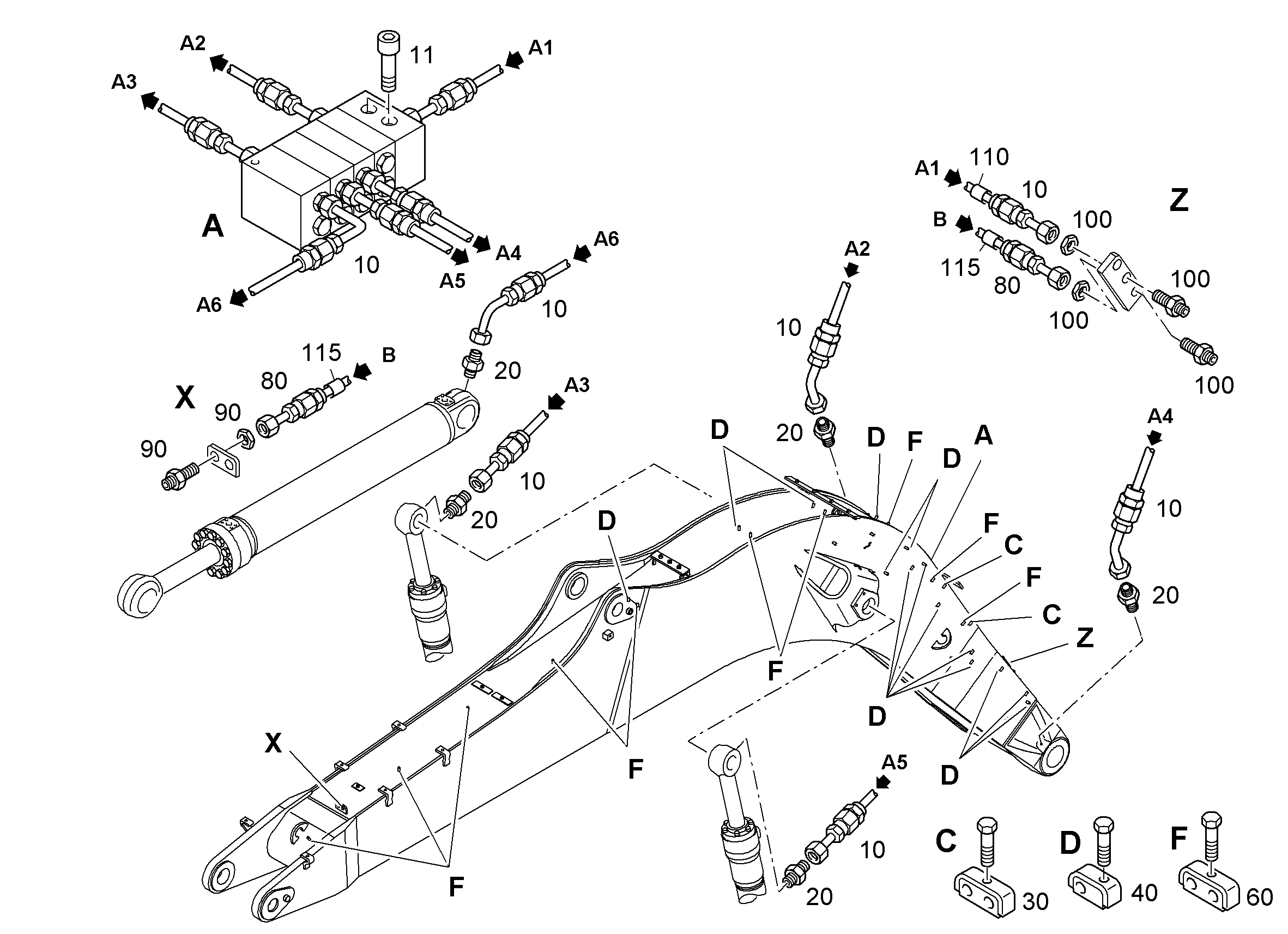ШЛАНГ 6,3X6795 10036670 LIEBHERR