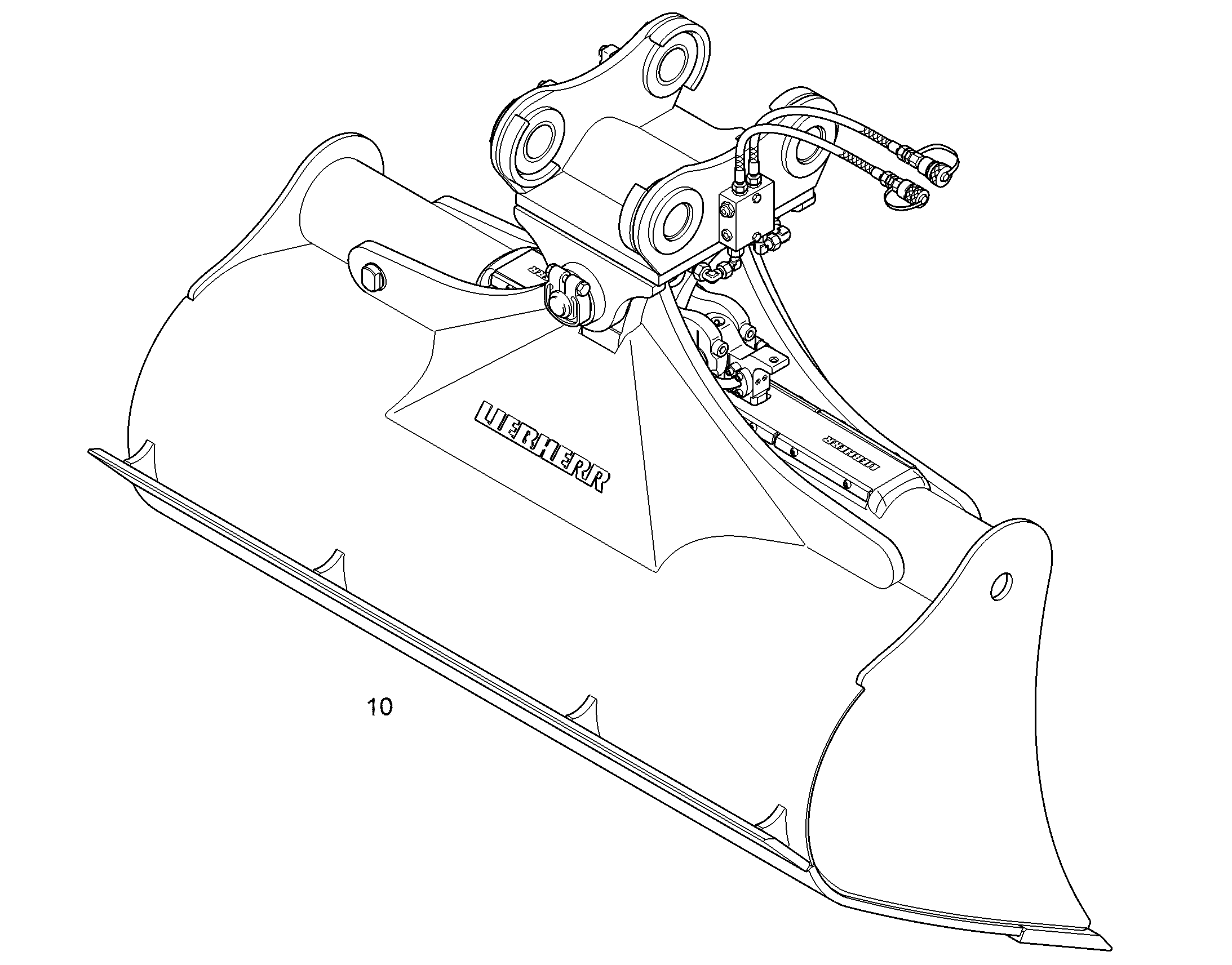 КОВШ КАНАВООЧИСТИТЕЛЯ 1600mm 0,8m³ 9585078 LIEBHERR
